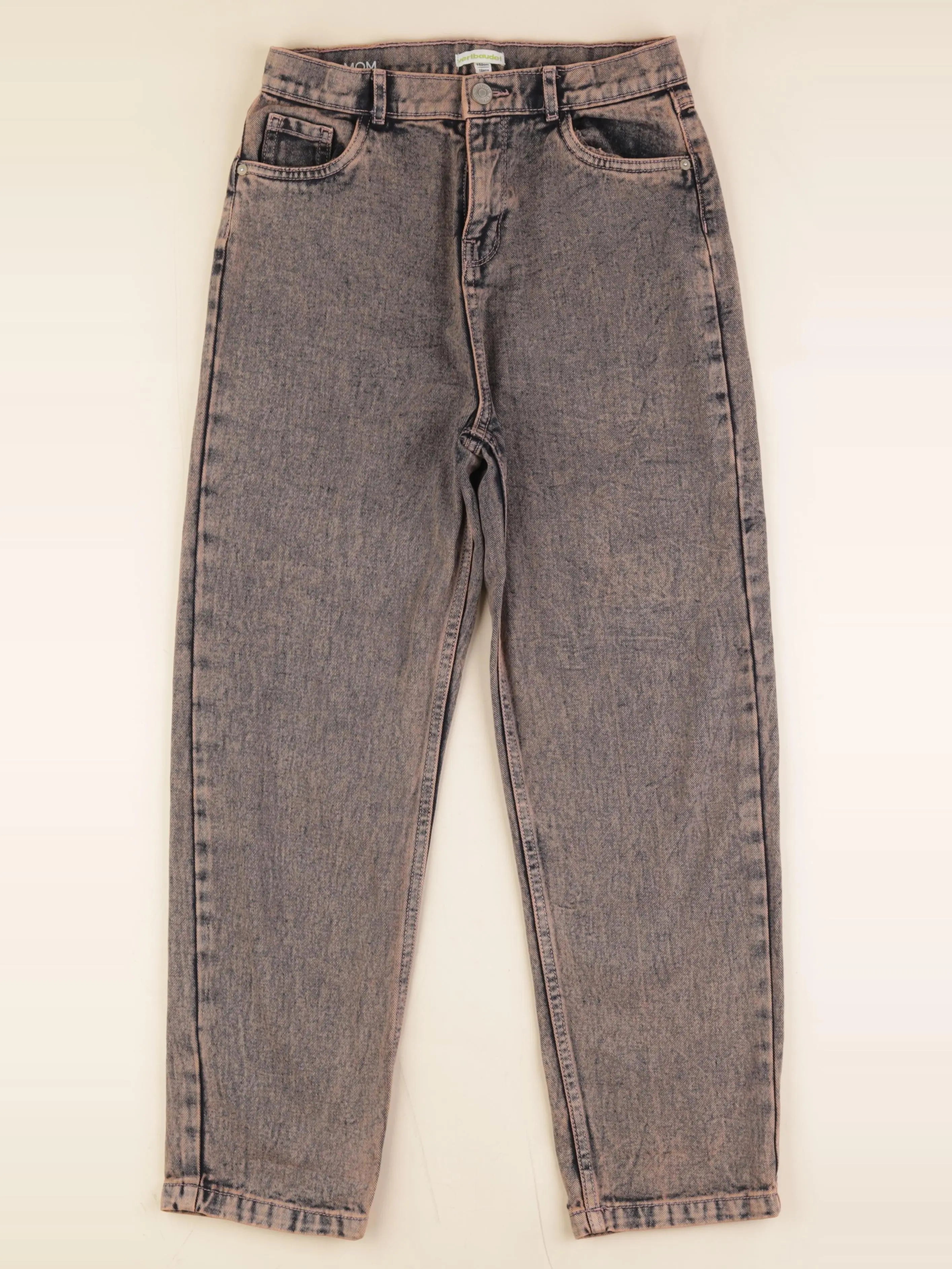 Vertbaudet - jean bleu, rose - 12 ans