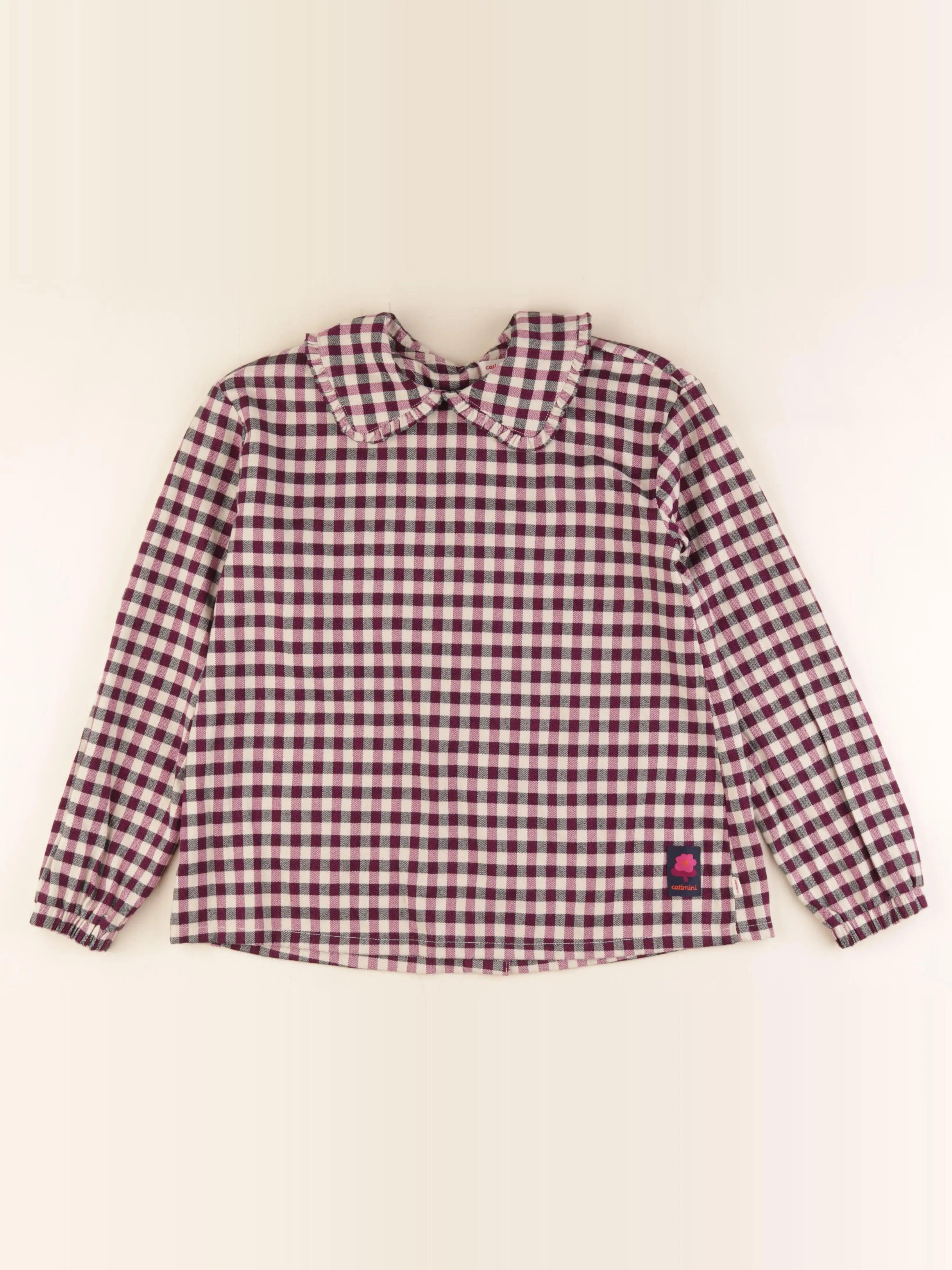 Catimini - blouse blanc, violet - 12 ans