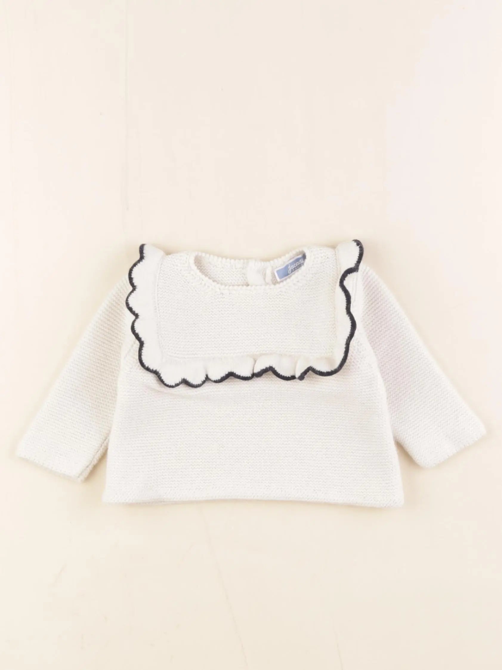 Jacadi - pull blanc - 3 mois