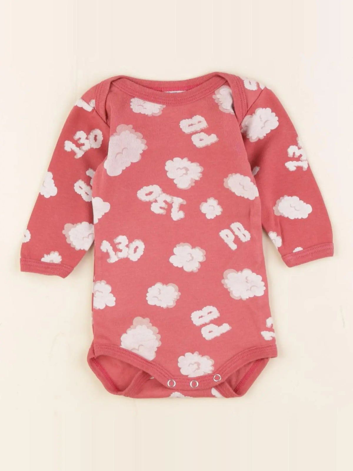 Petit Bateau - body rose - 3 mois