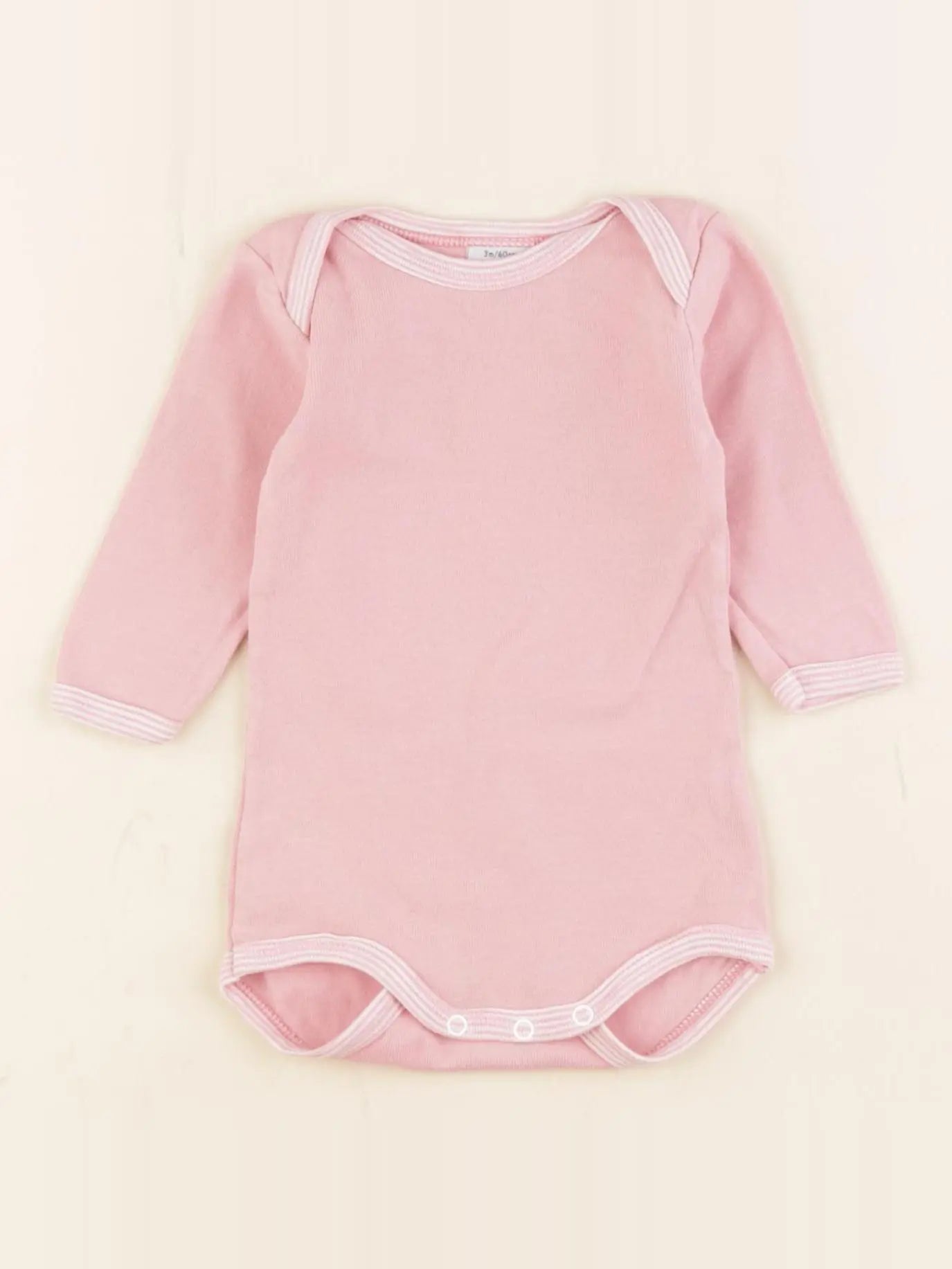 Petit Bateau - body rose - 3 mois