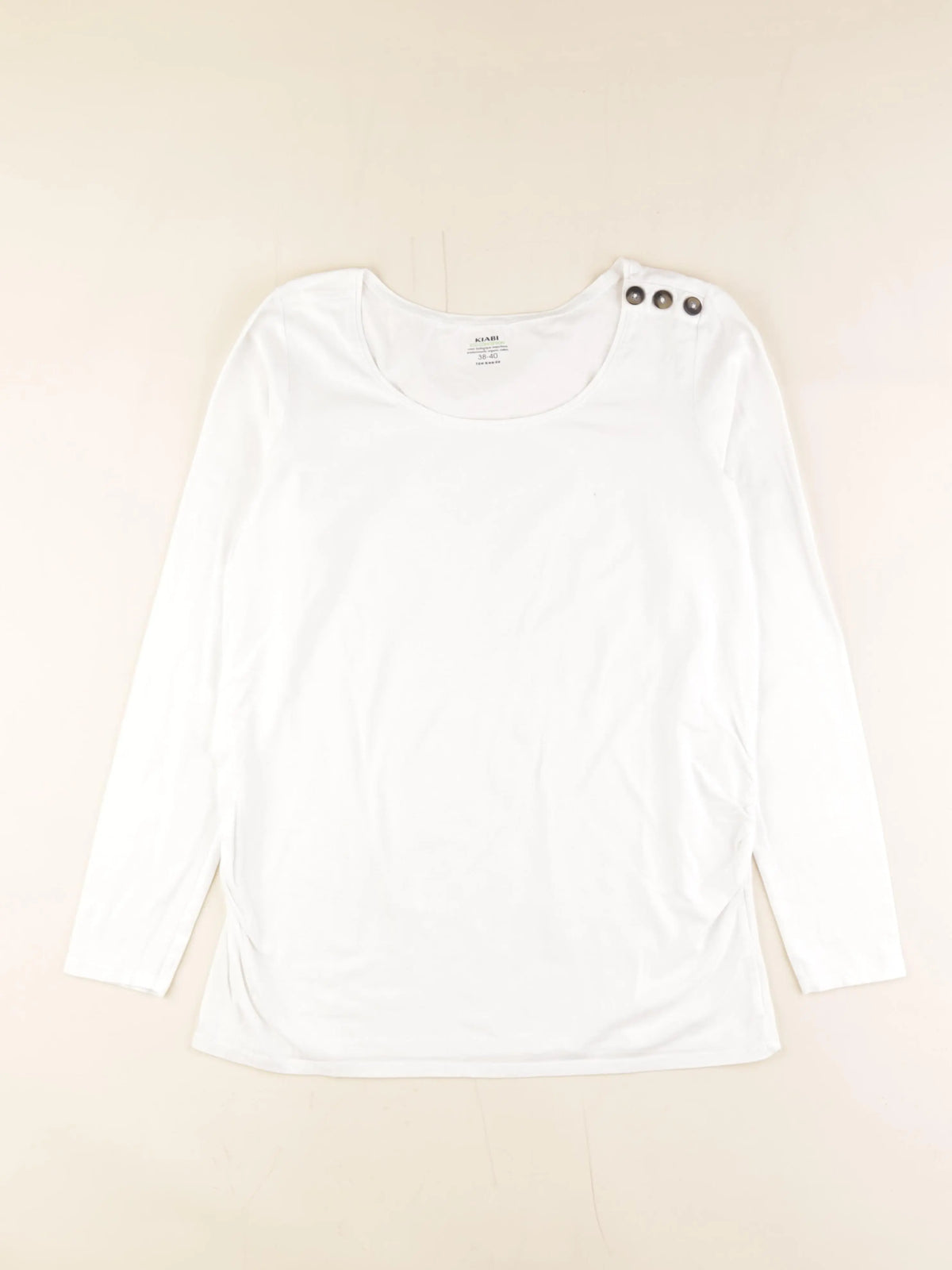 Kiabi - tee-shirt grossesse blanc - 38 à 40