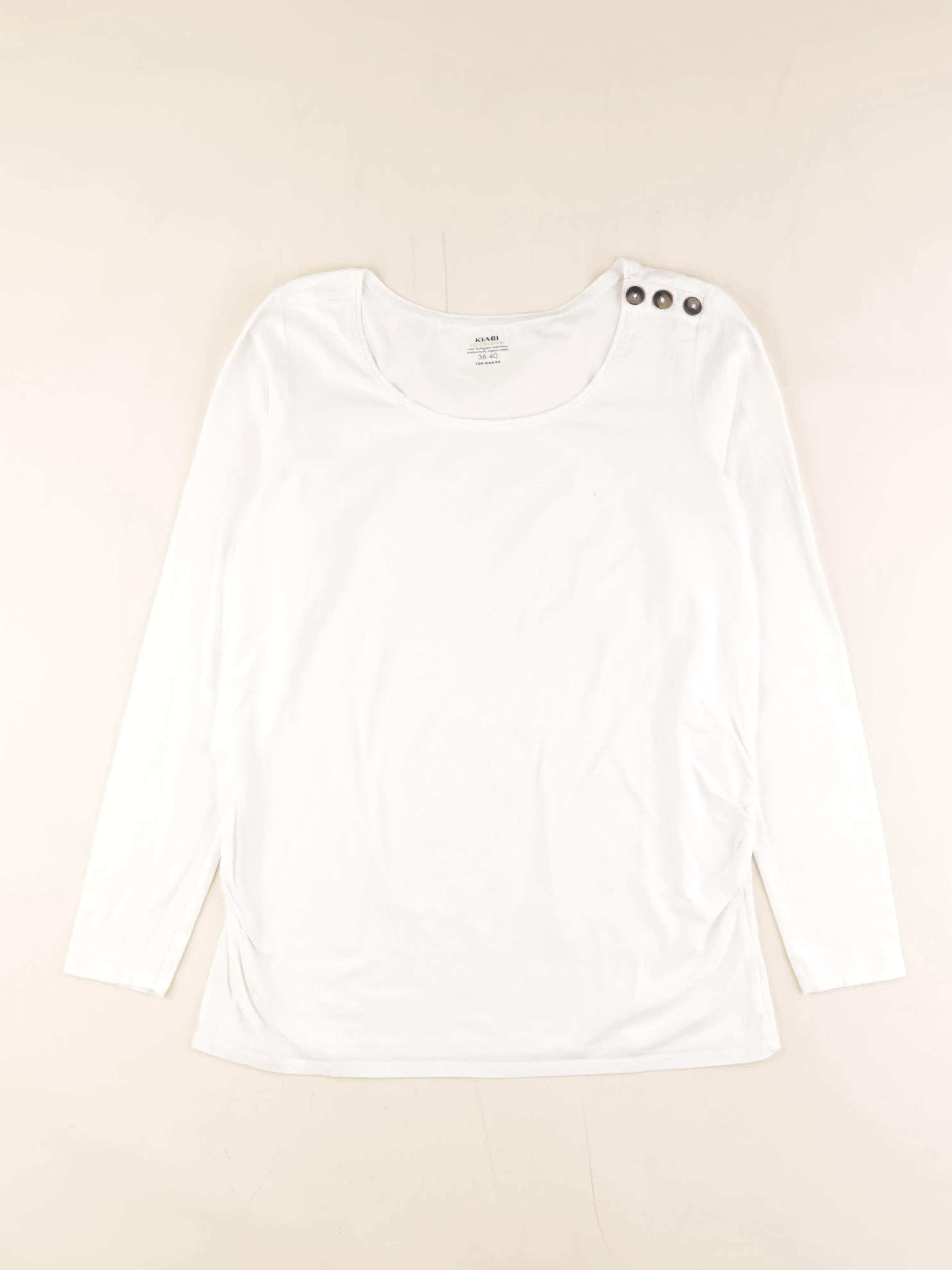 Kiabi - tee-shirt grossesse blanc - 38 à 40