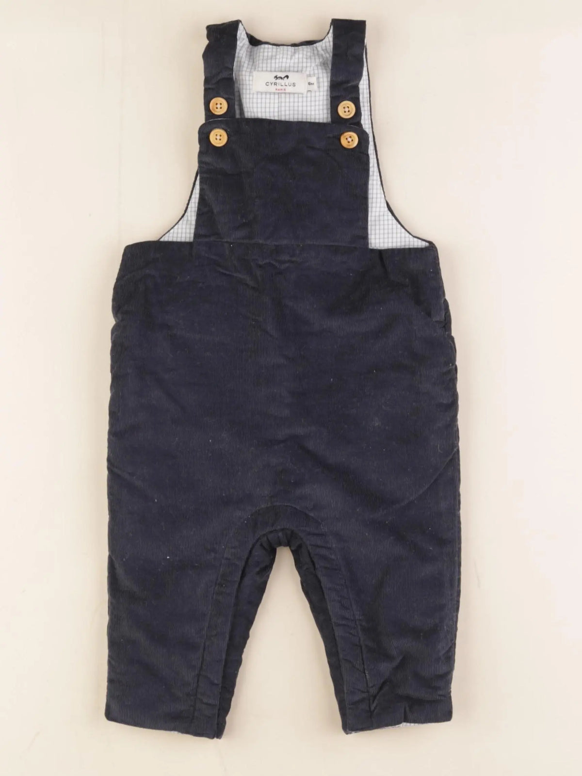 Cyrillus - salopette bleu - 6 mois