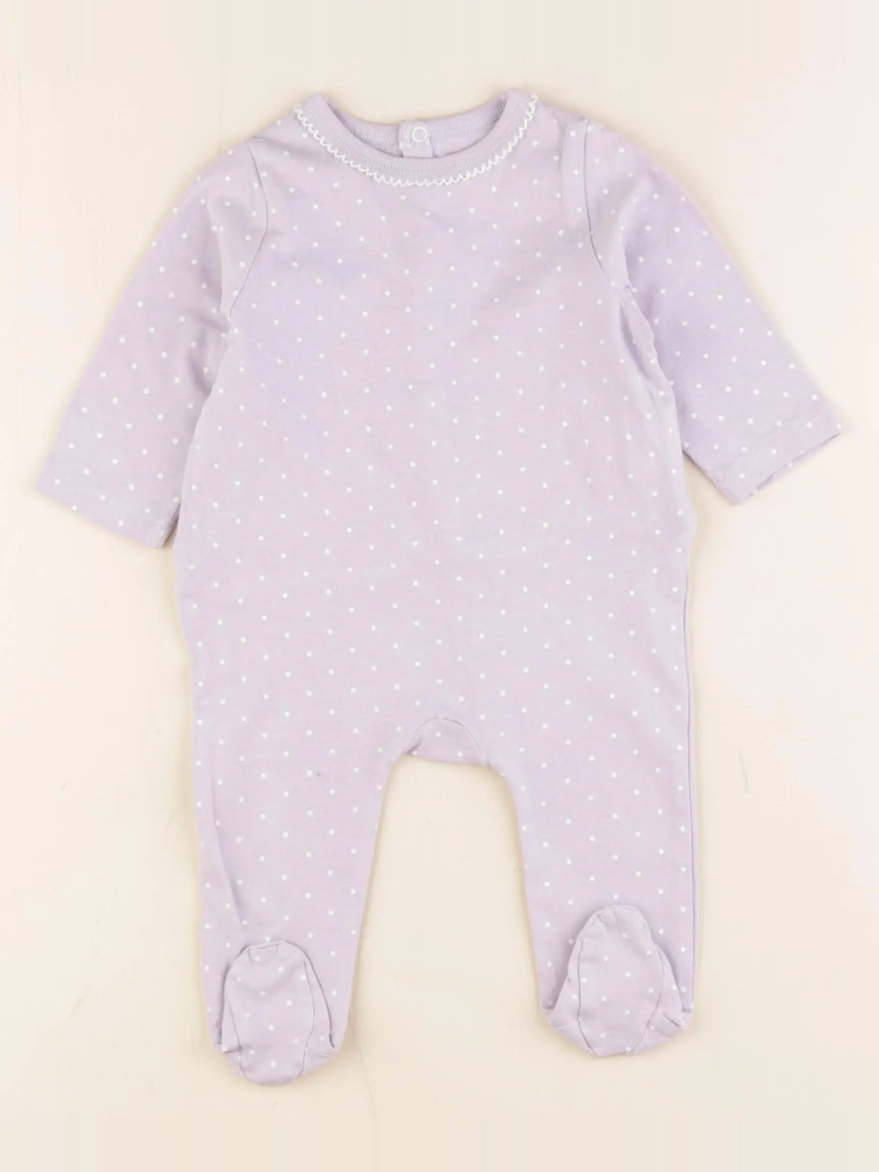 Boutchou - pyjama coton violet - 3 mois
