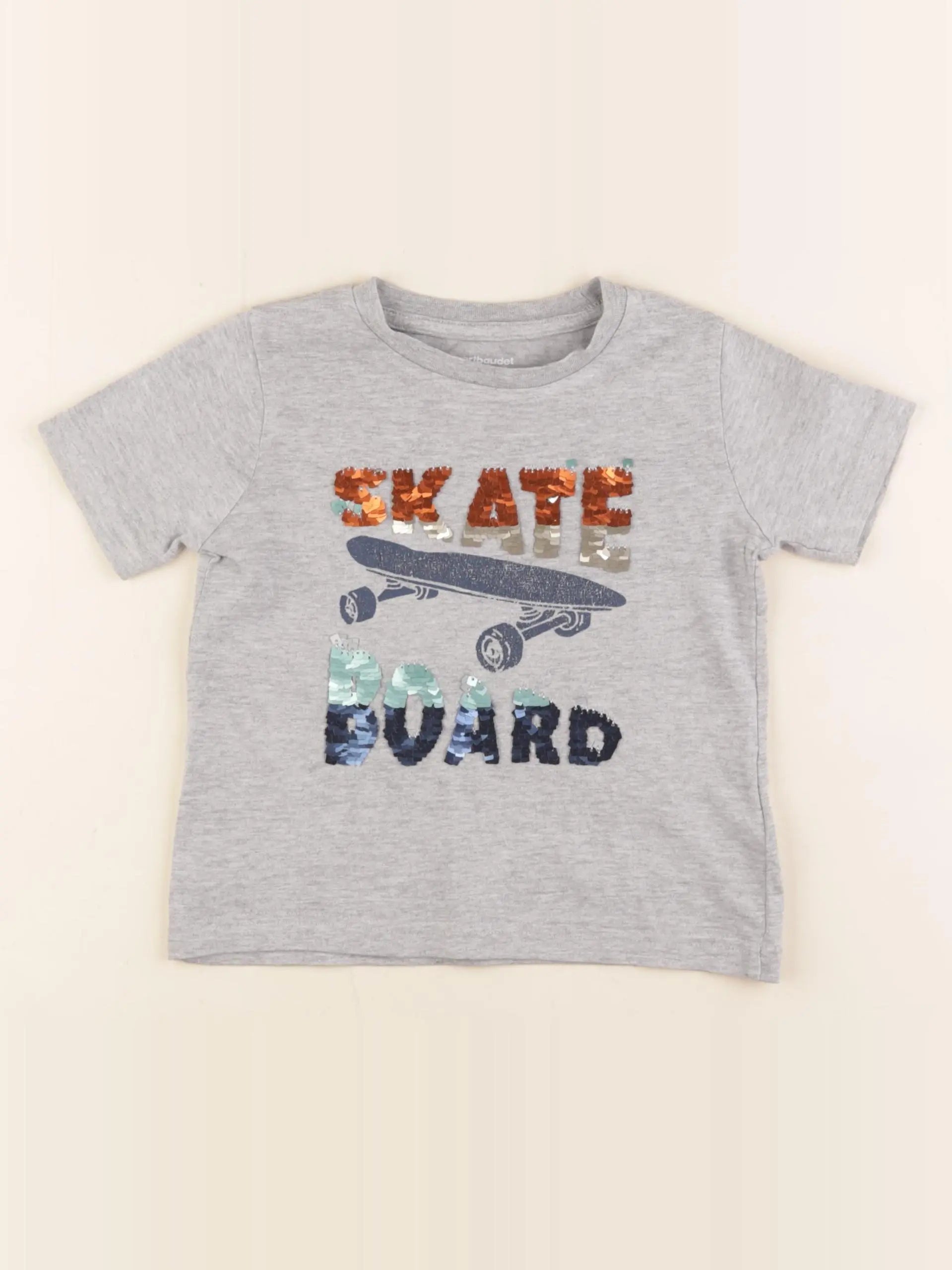 Vertbaudet - tee-shirt gris - 3 ans