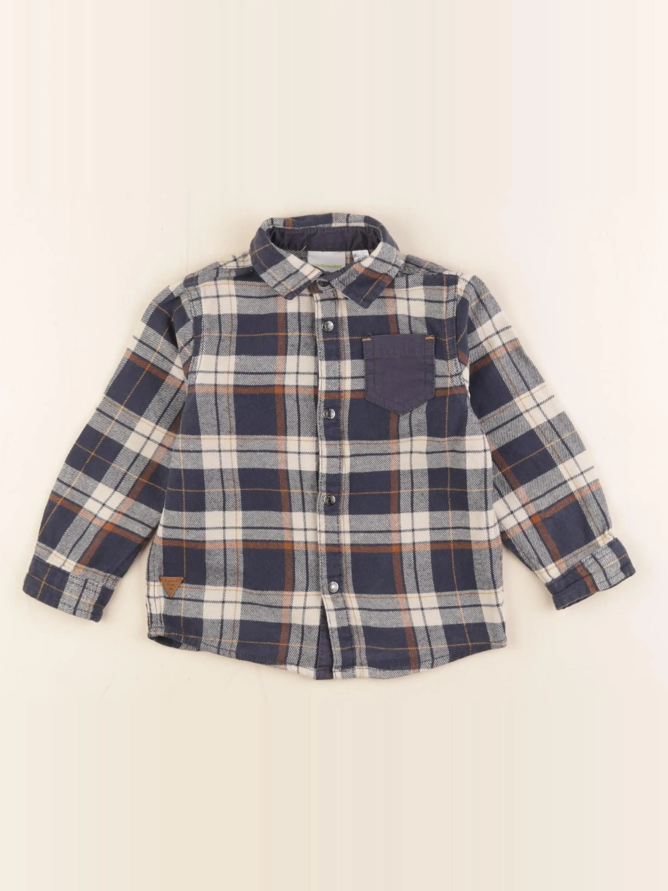 Vertbaudet - chemise bleu - 3 ans