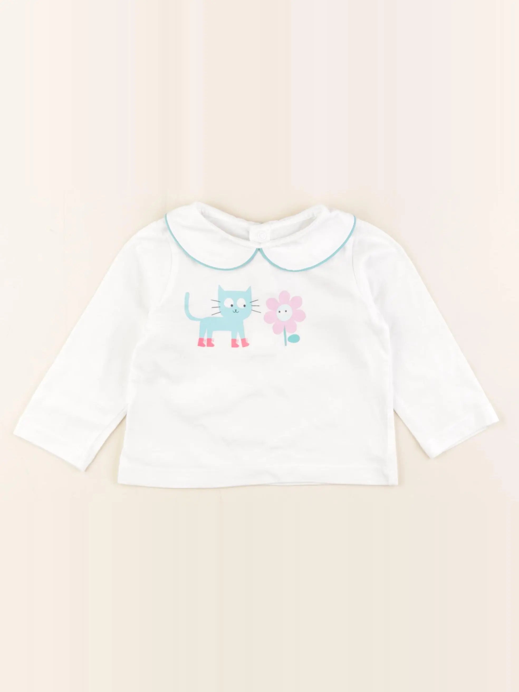 Jacadi - tee-shirt blanc - 12 mois