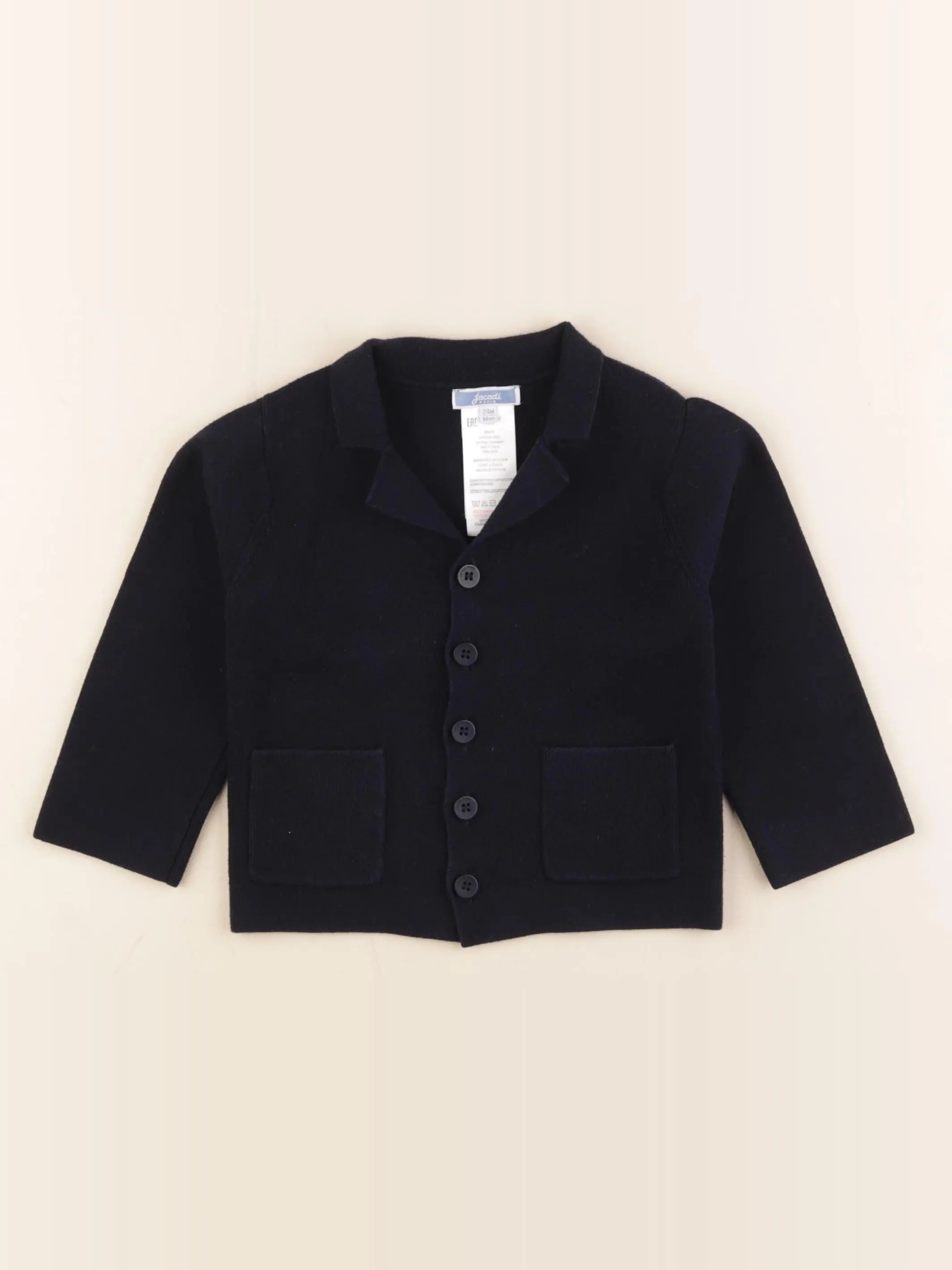 Jacadi - gilet bleu - 24 mois