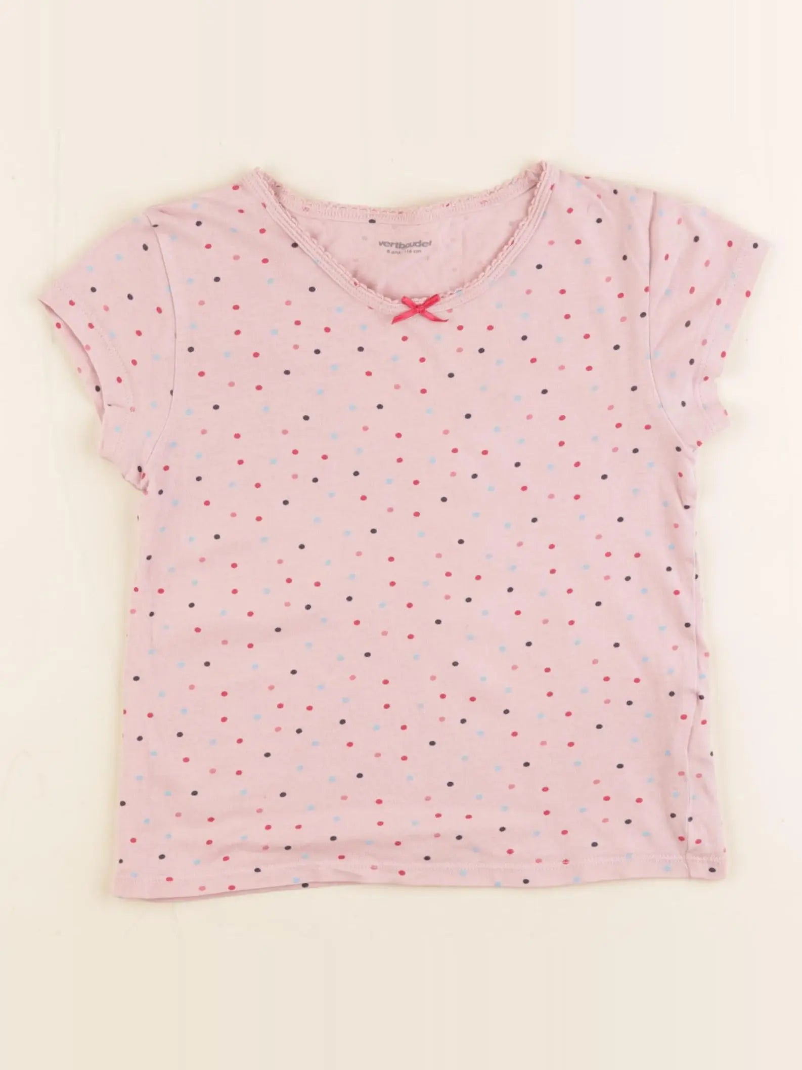 Vertbaudet - maillot de corps rose - 6 ans