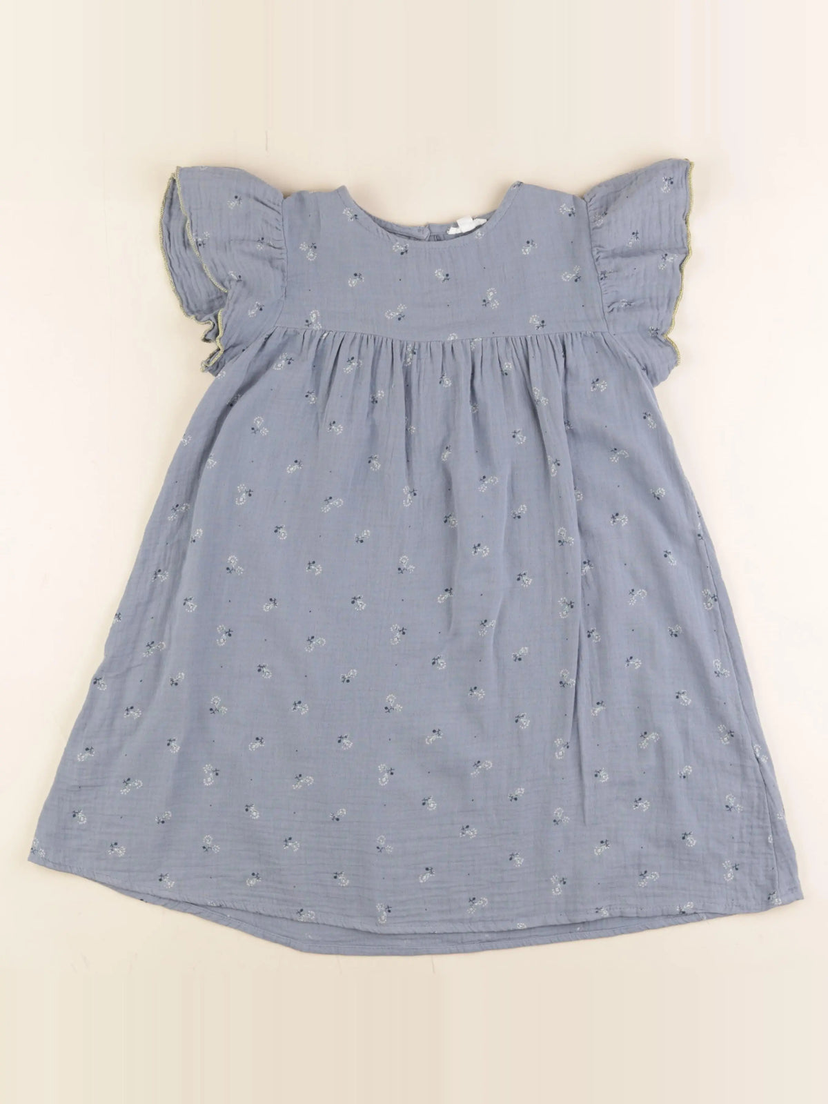 Vertbaudet - robe bleu - 7 ans