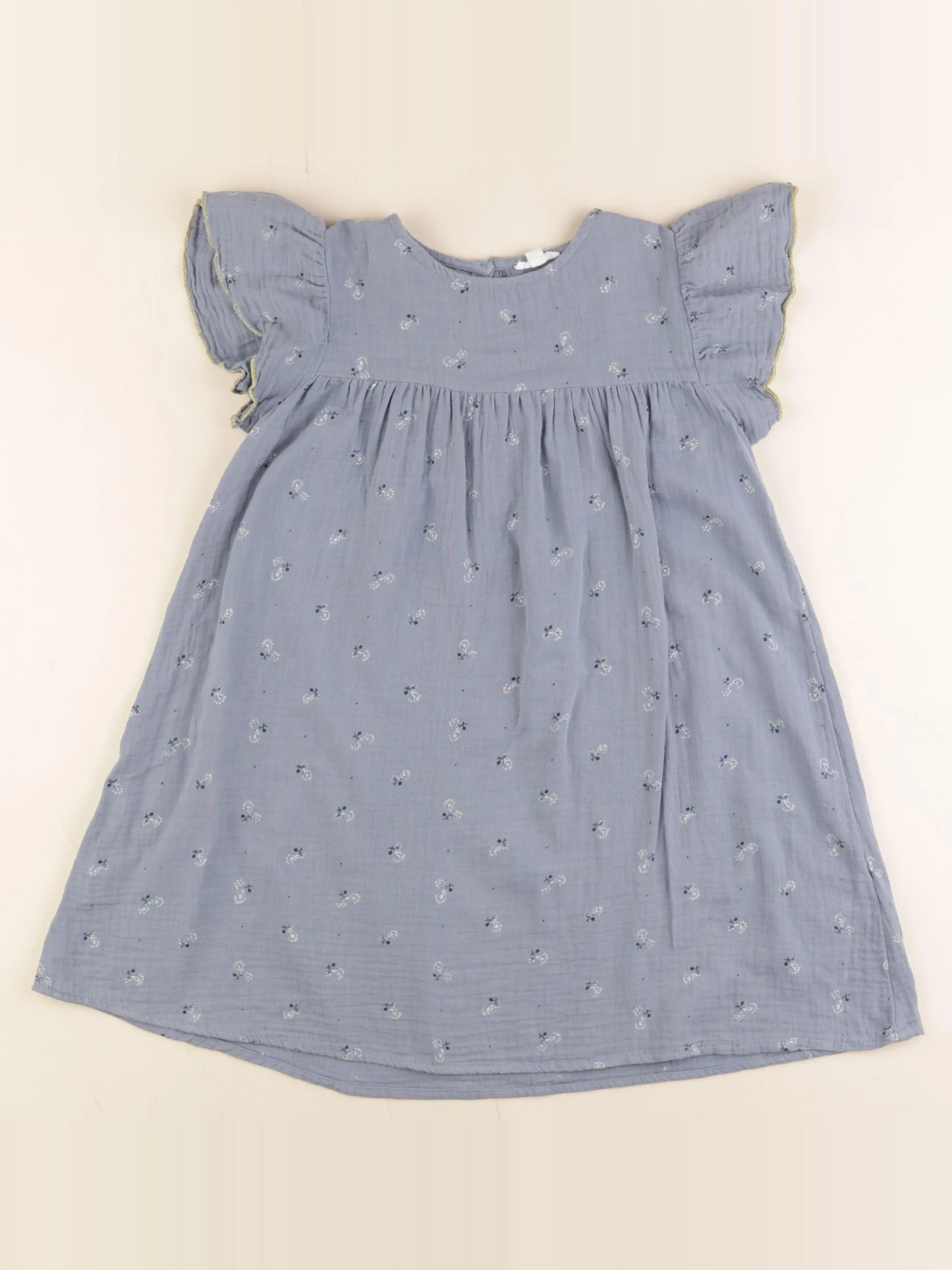 Vertbaudet - robe bleu - 7 ans