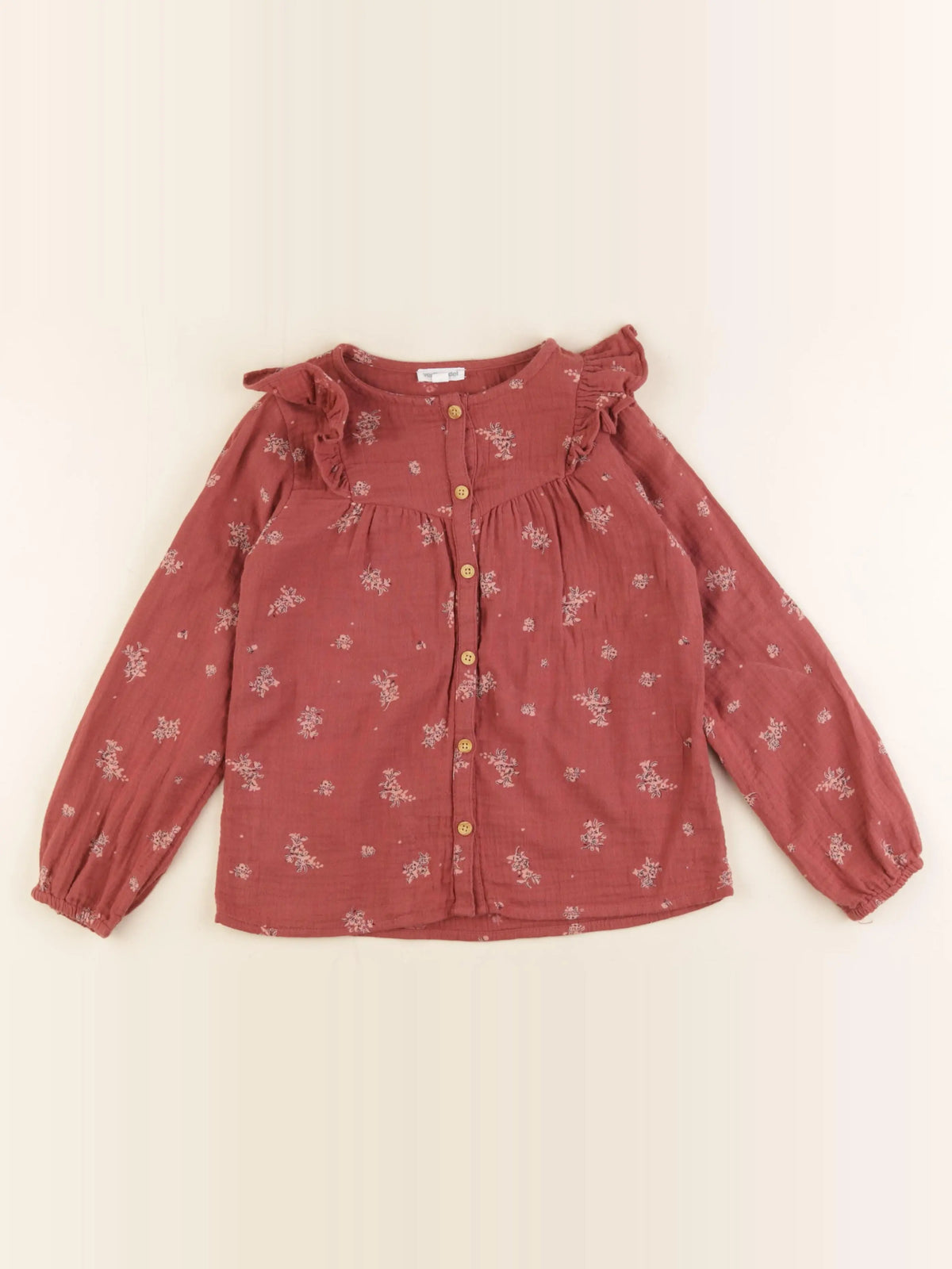 Vertbaudet - blouse rose - 7 ans