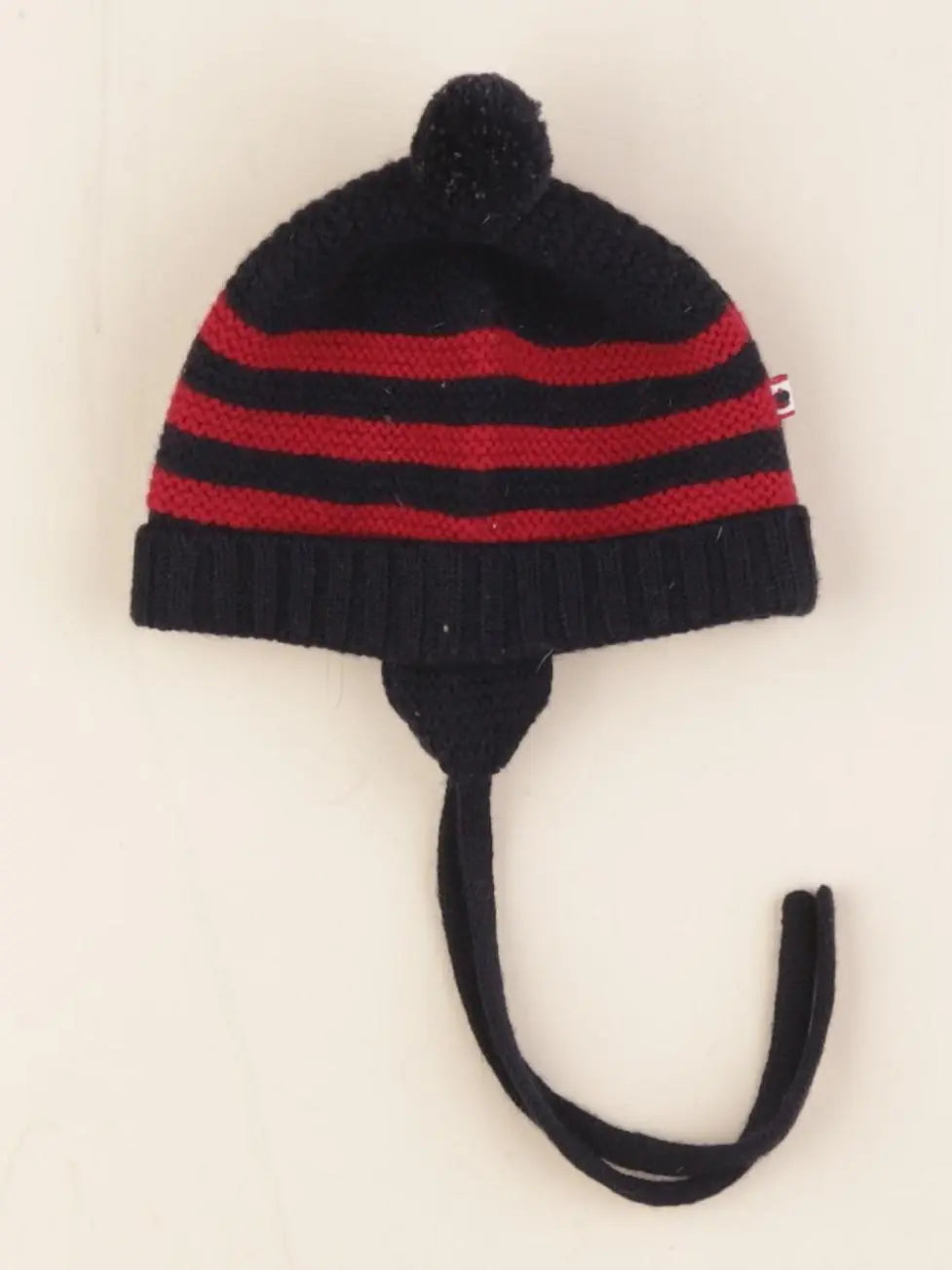 Jacadi - bonnet bleu, rouge - 3 mois