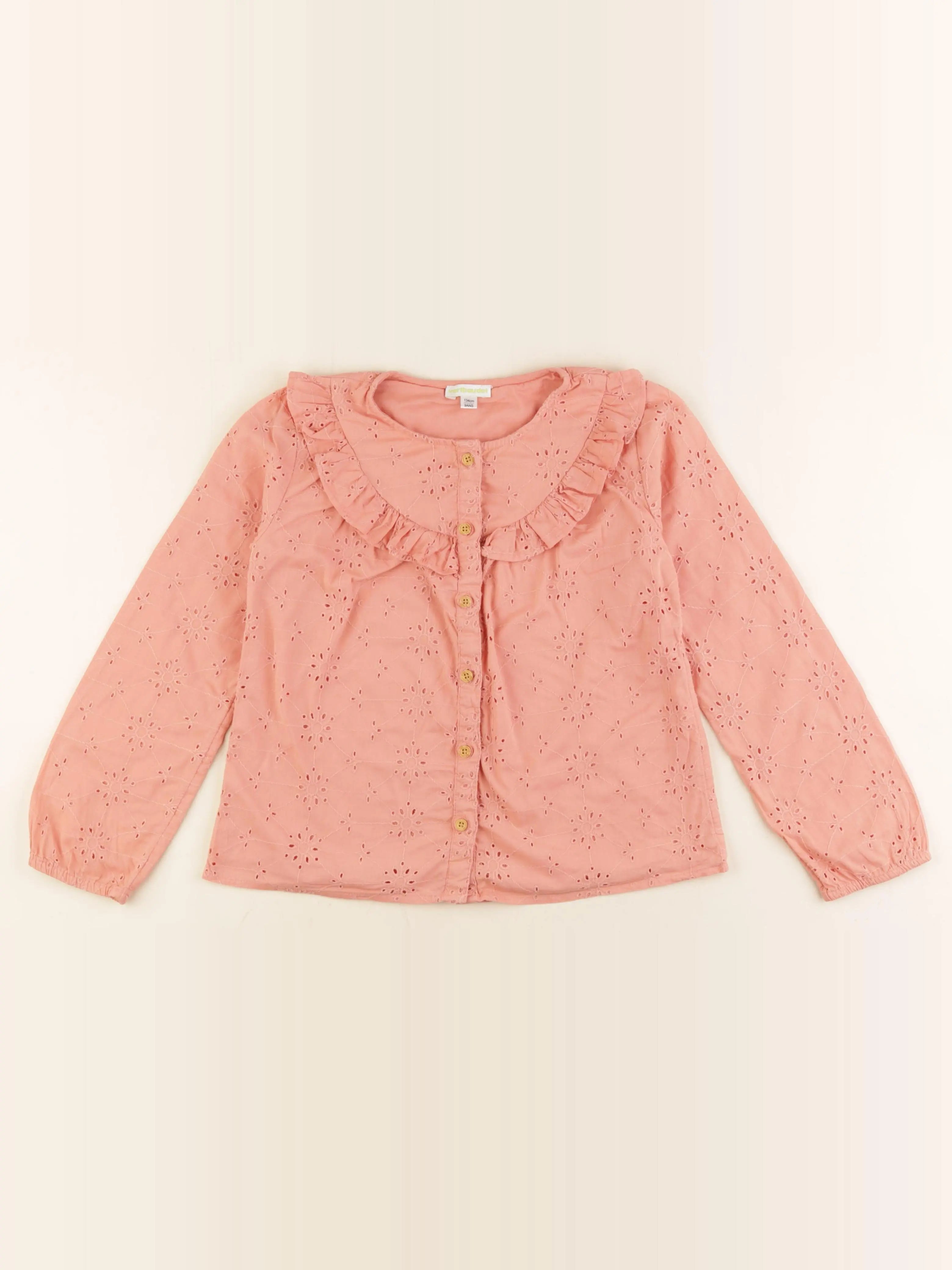 Vertbaudet - blouse orange - 9 ans