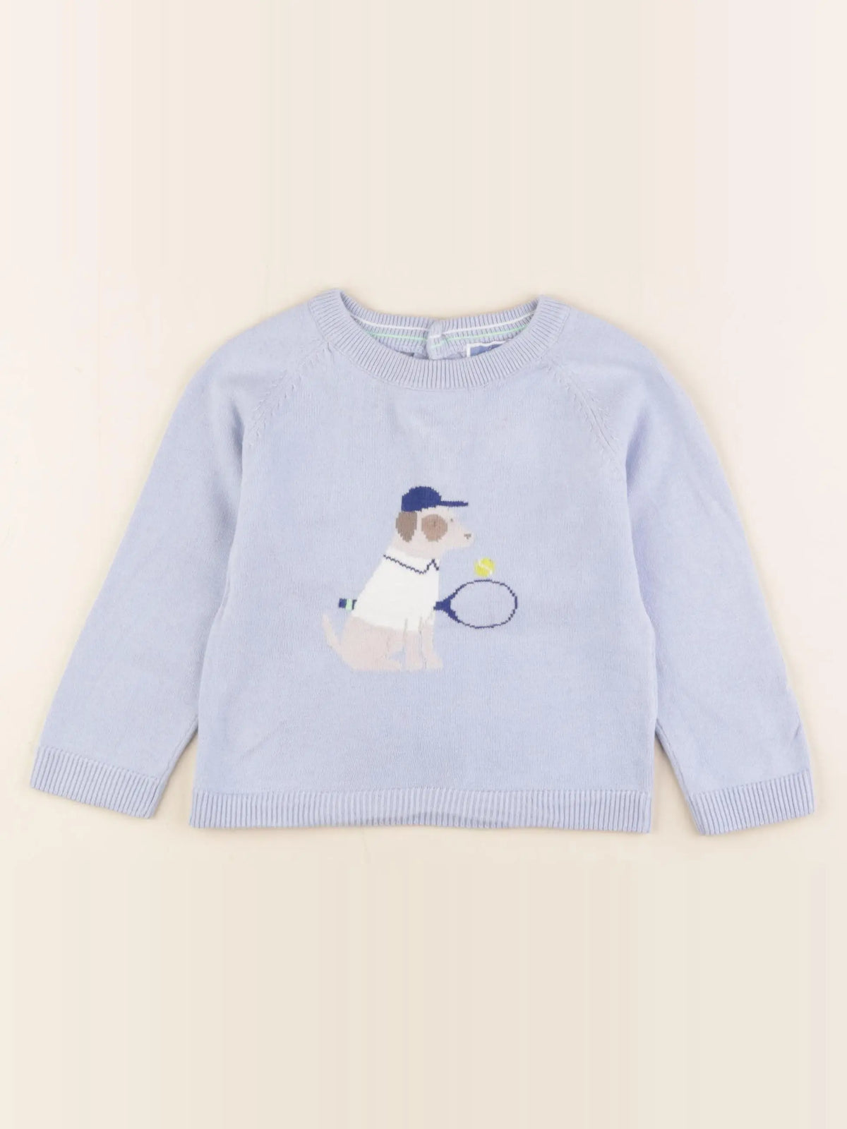 Jacadi - pull bleu - 18 mois