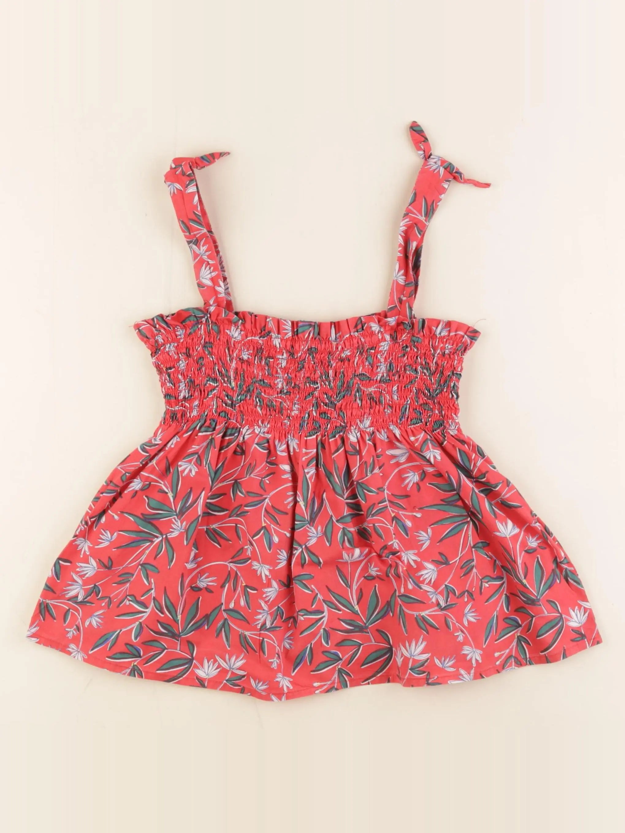 Vertbaudet - blouse rouge - 8 ans