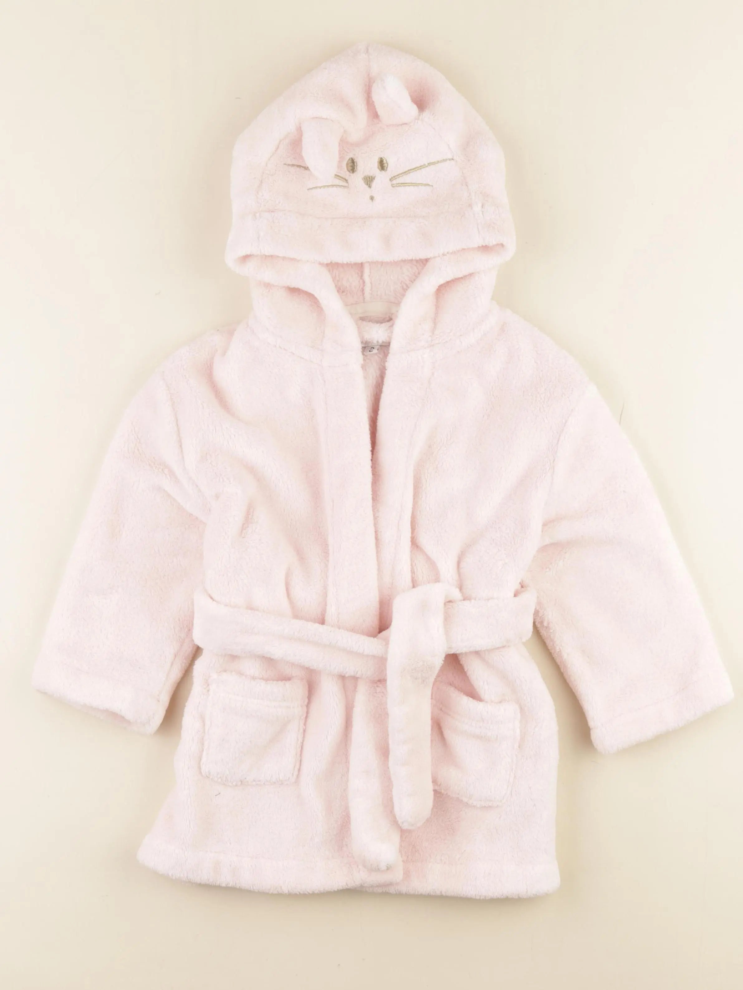 Cyrillus - robe de chambre rose - 2 ans