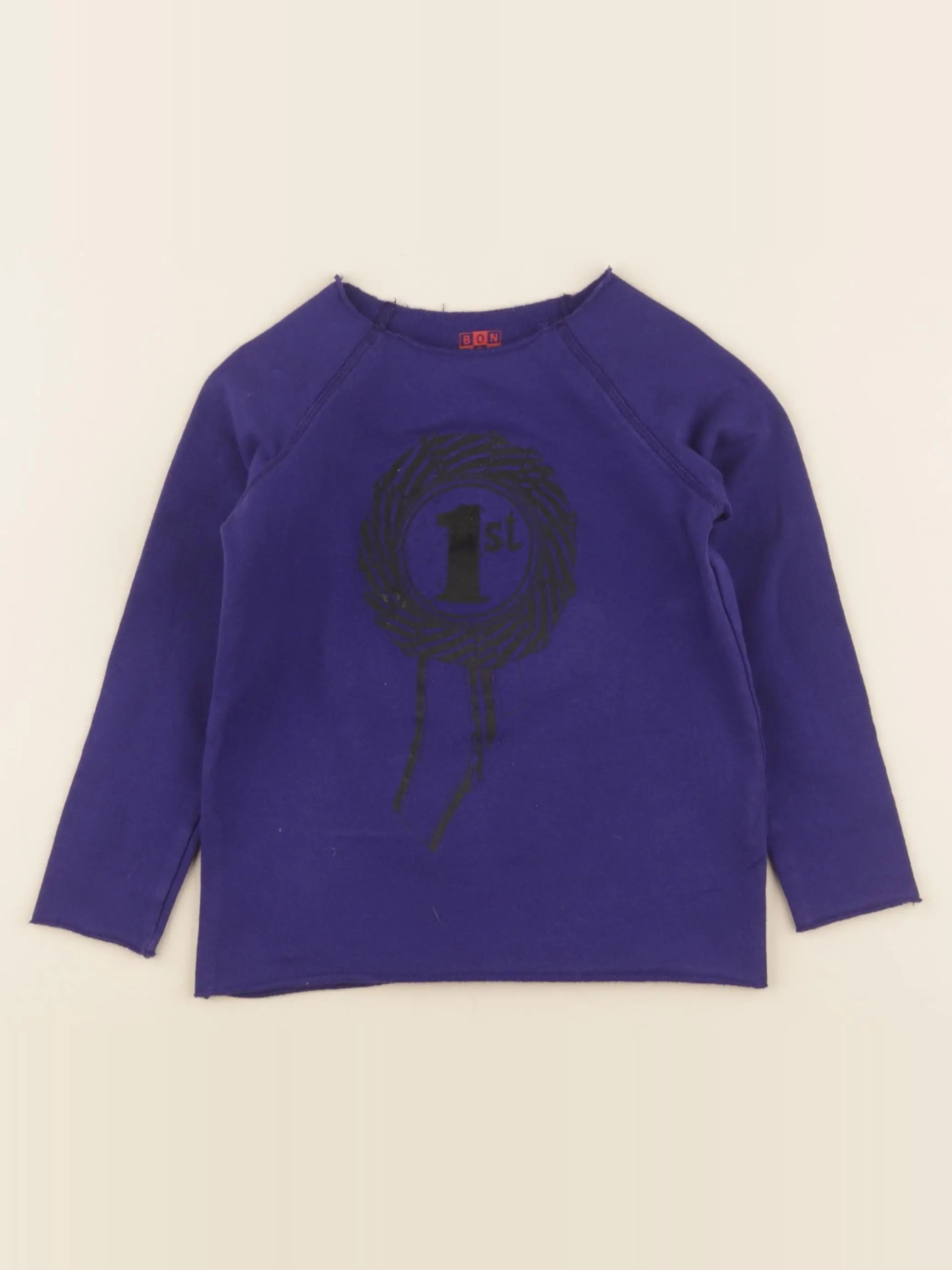 Bonton - tee-shirt bleu - 4 ans