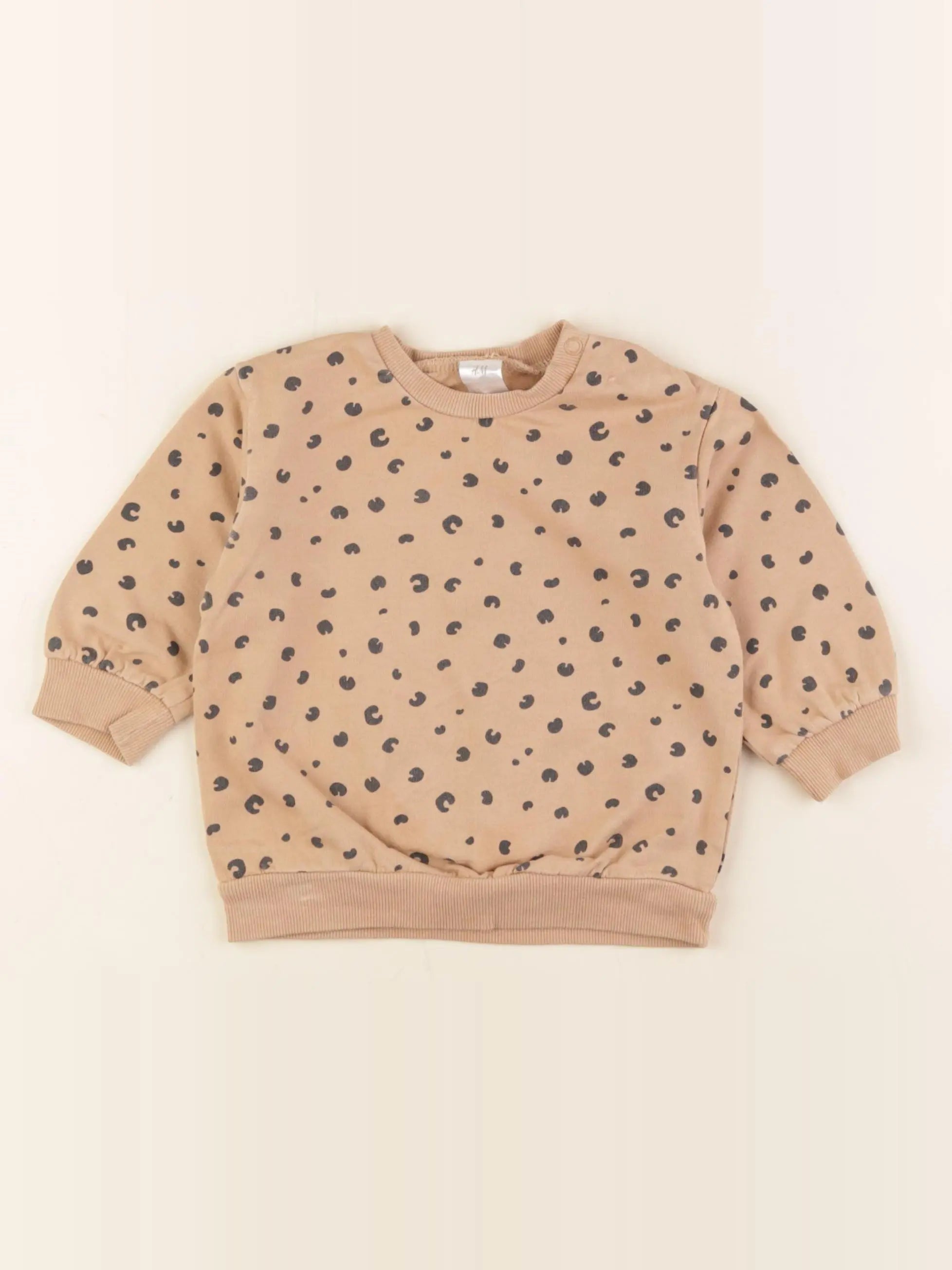 H&M - sweat marron - 9 mois
