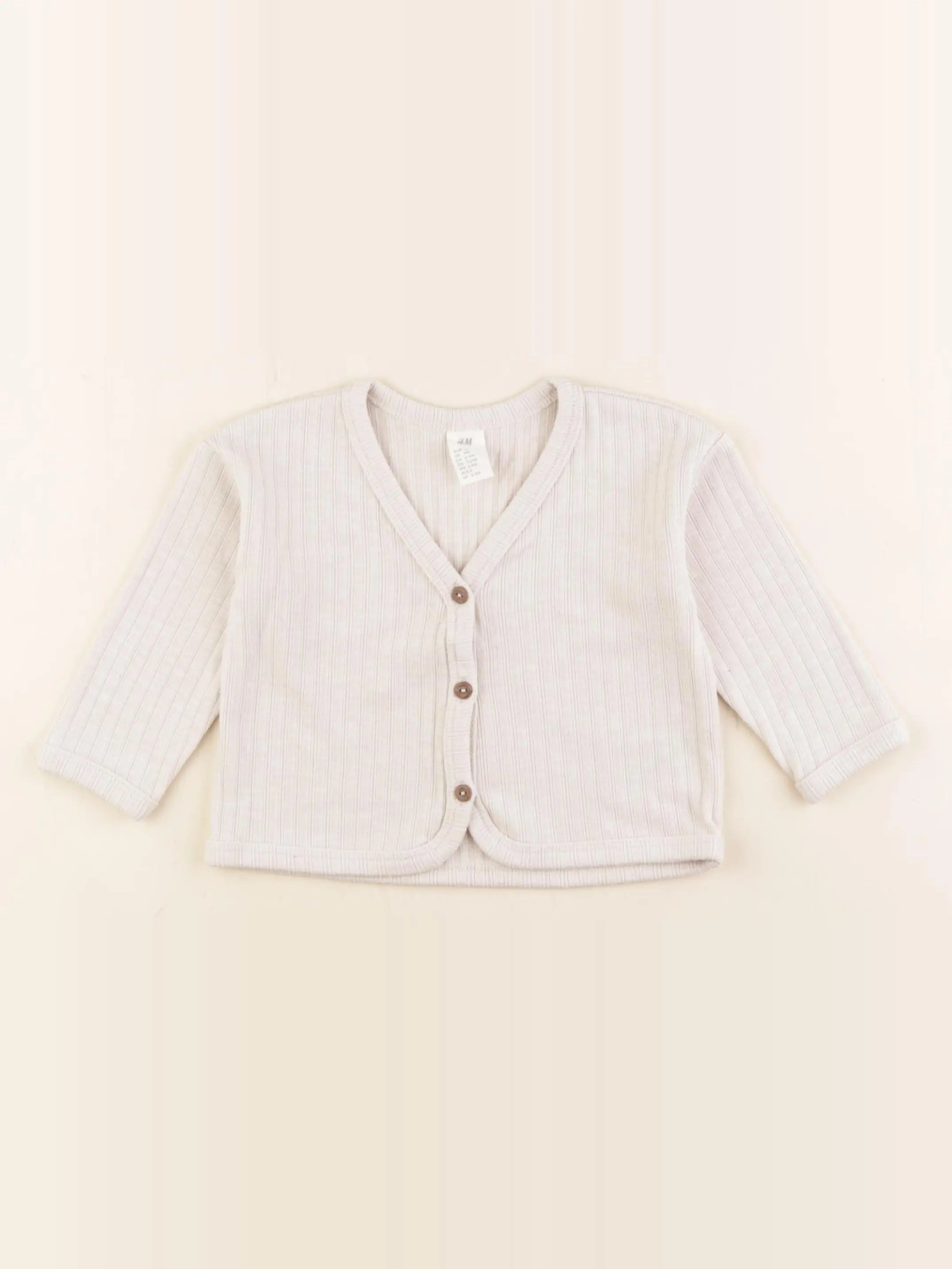 H&M - gilet beige - 9 mois