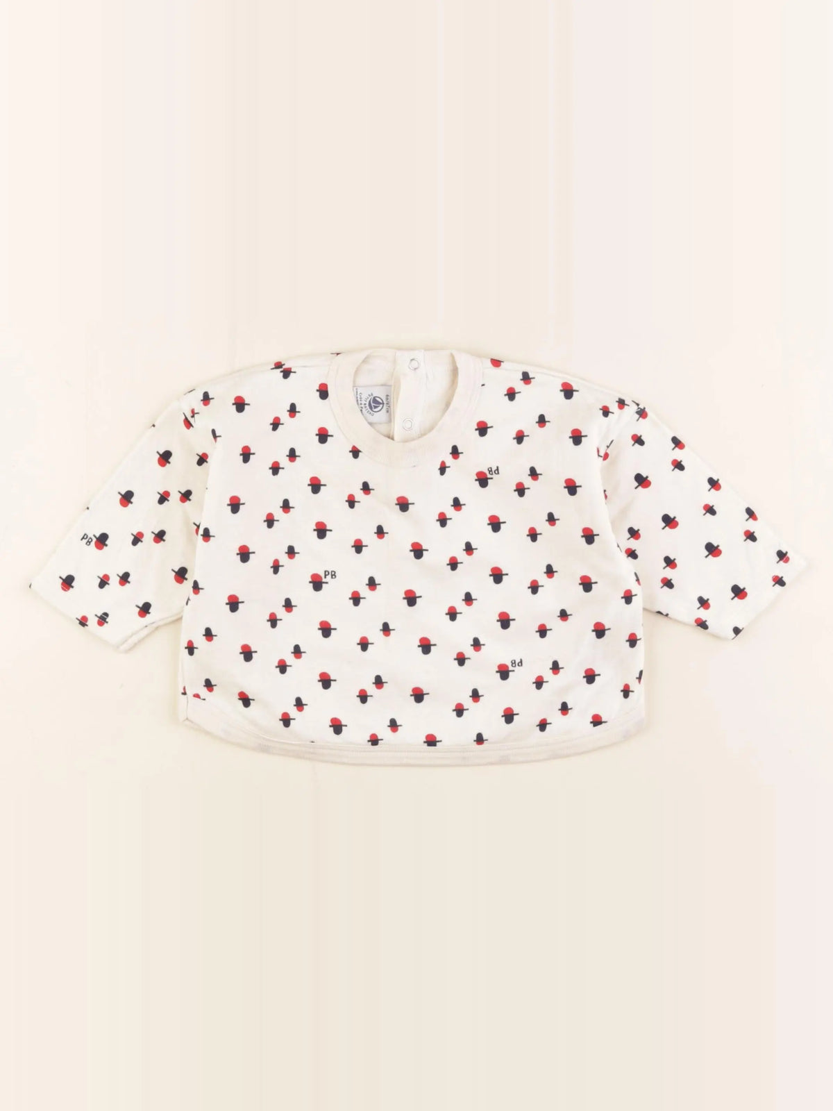 Petit Bateau - sweat beige - 6 mois