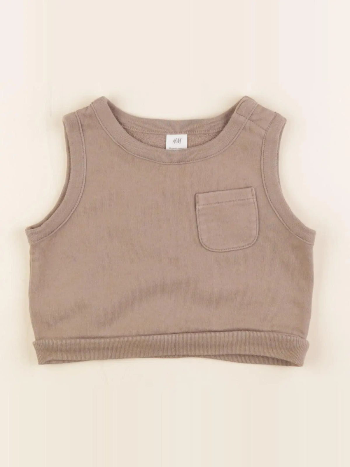 H&M - débardeur marron - 9 mois