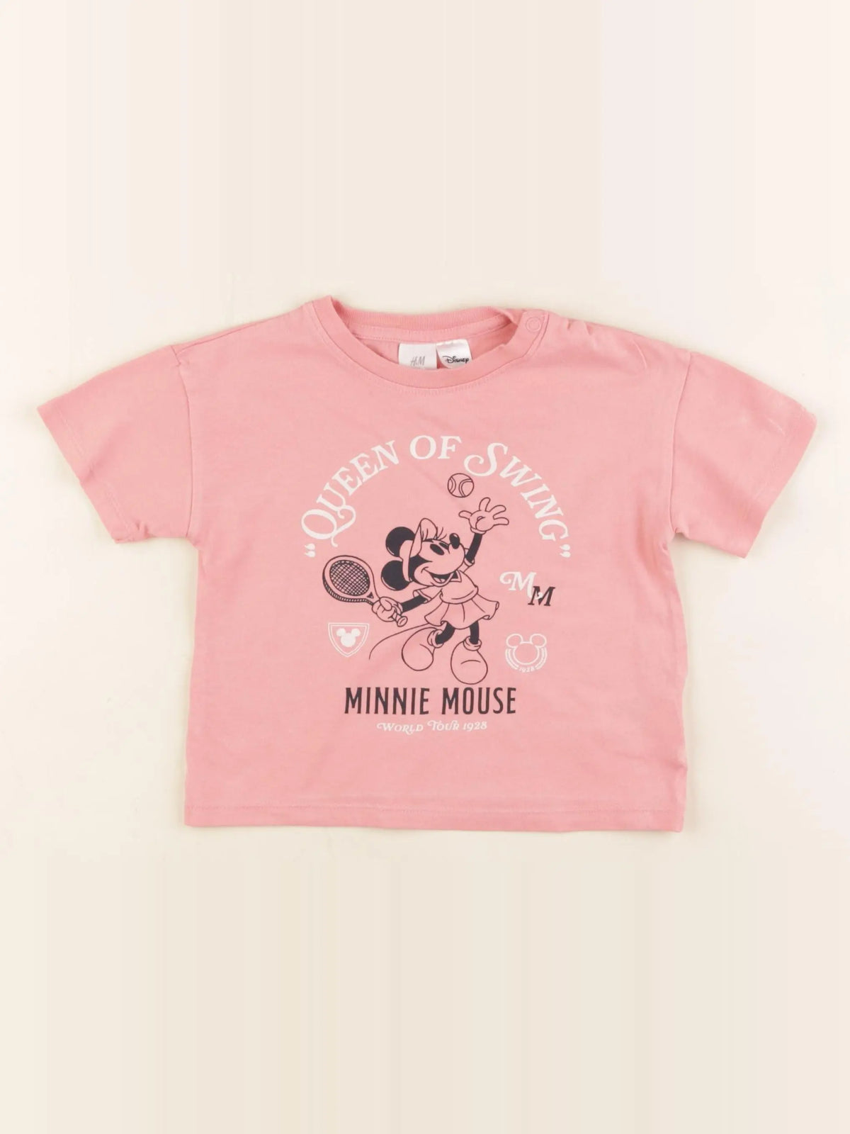 H&M - tee-shirt rose - 18 mois
