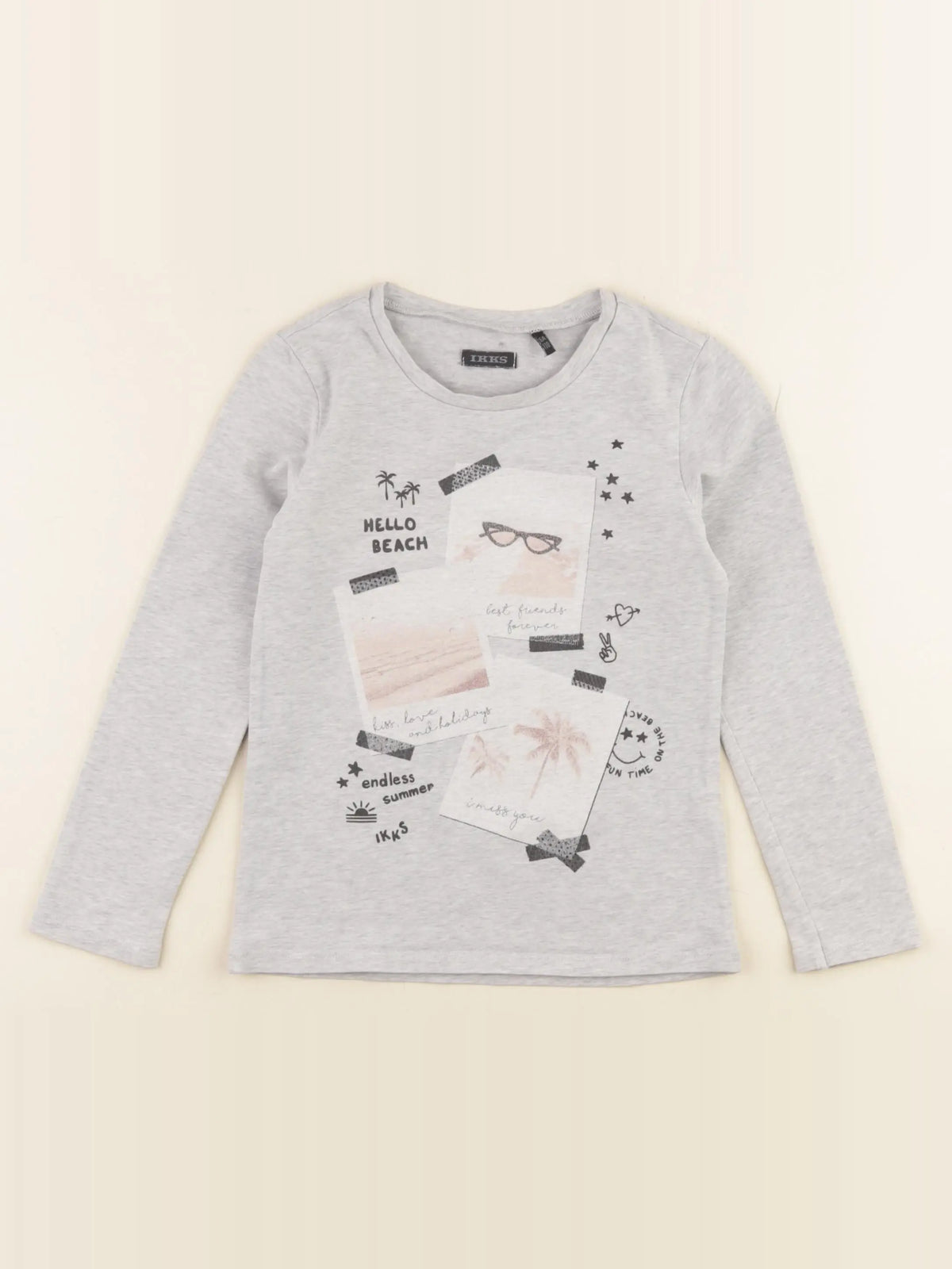 IKKS - tee-shirt gris - 5 ans