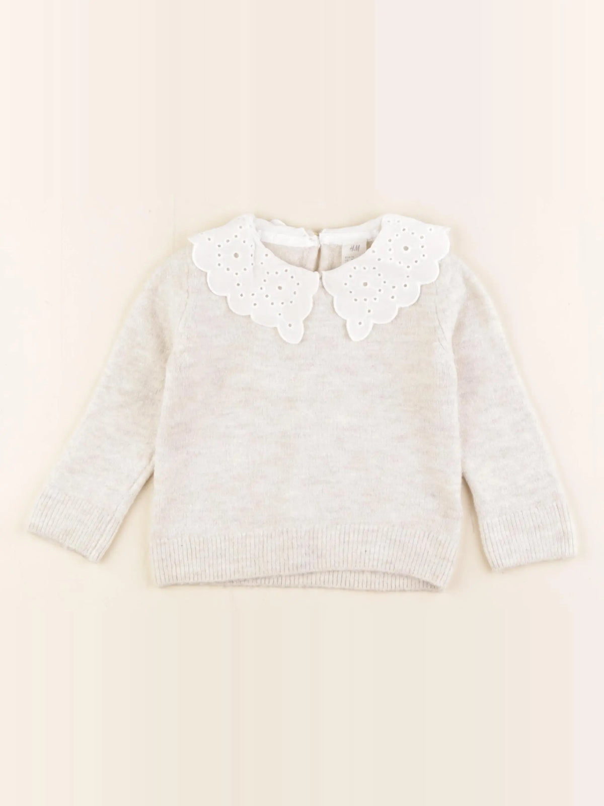 H&M - pull beige - 9 mois