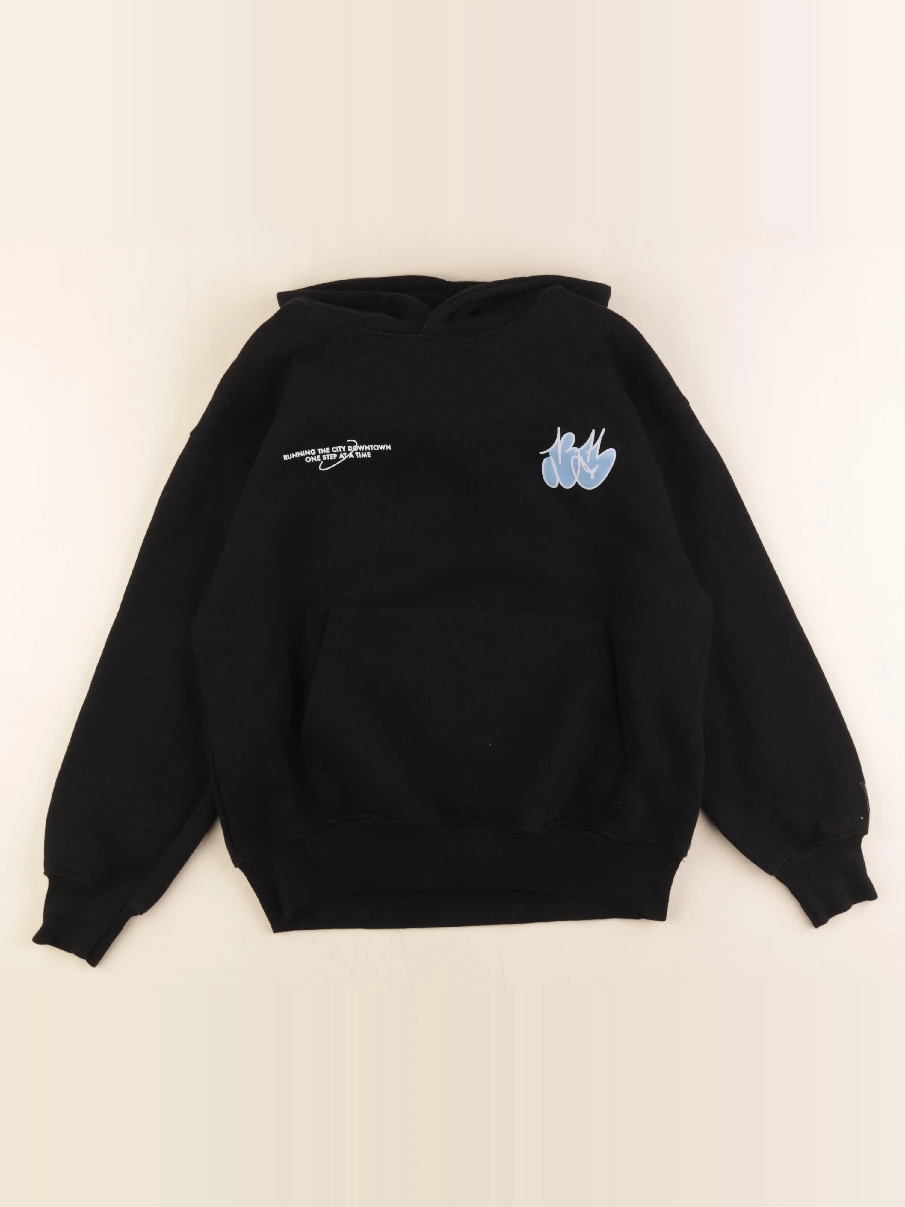 Zara - sweat imprimé au dos noir - 11/12 ans