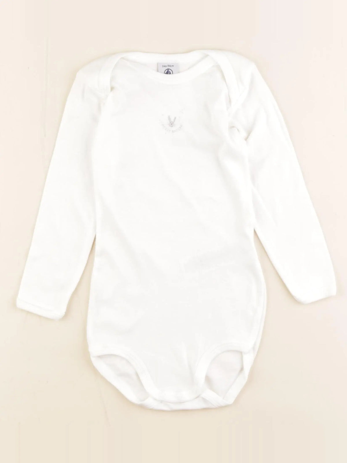 Petit Bateau - body blanc - 24 mois