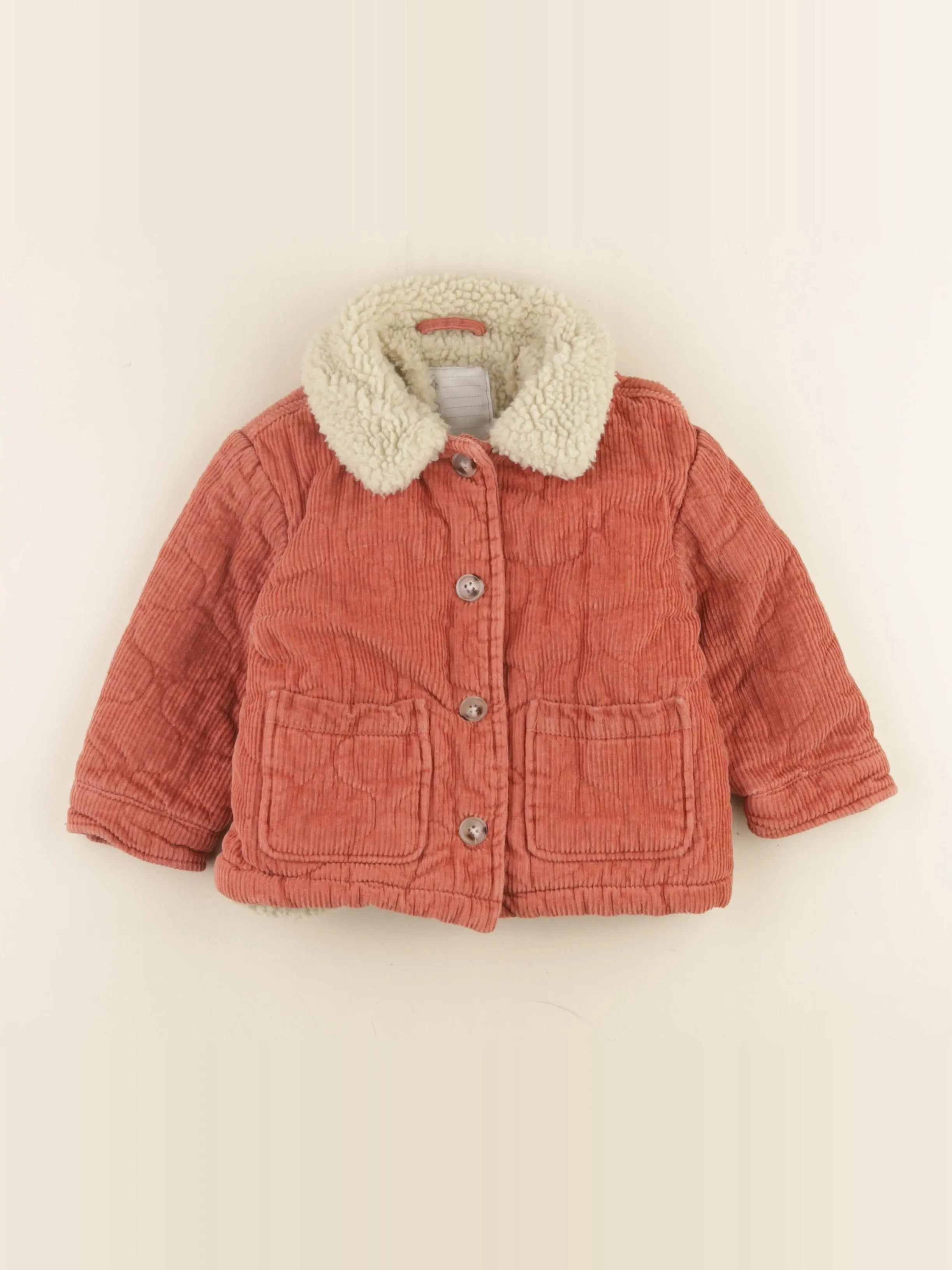 Vertbaudet - veste rouge - 4 ans