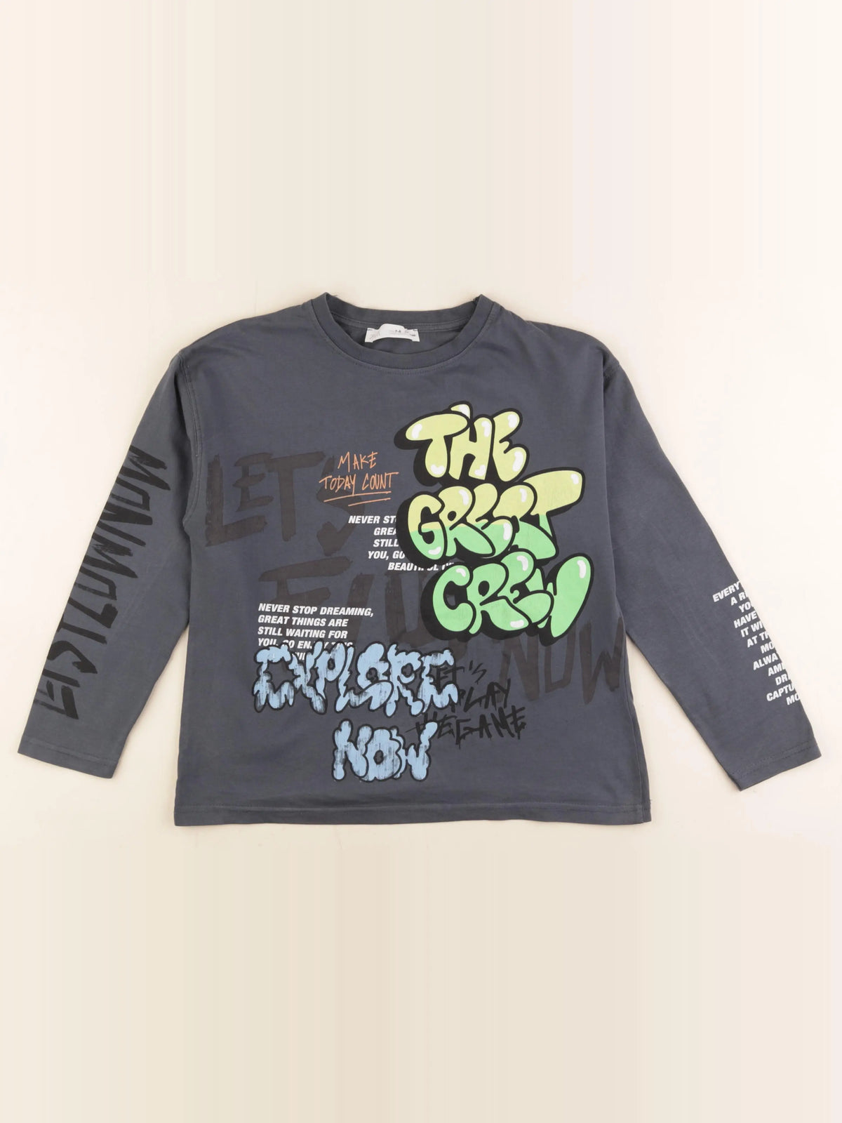 Zara - tee-shirt multicolore - 7/8 ans