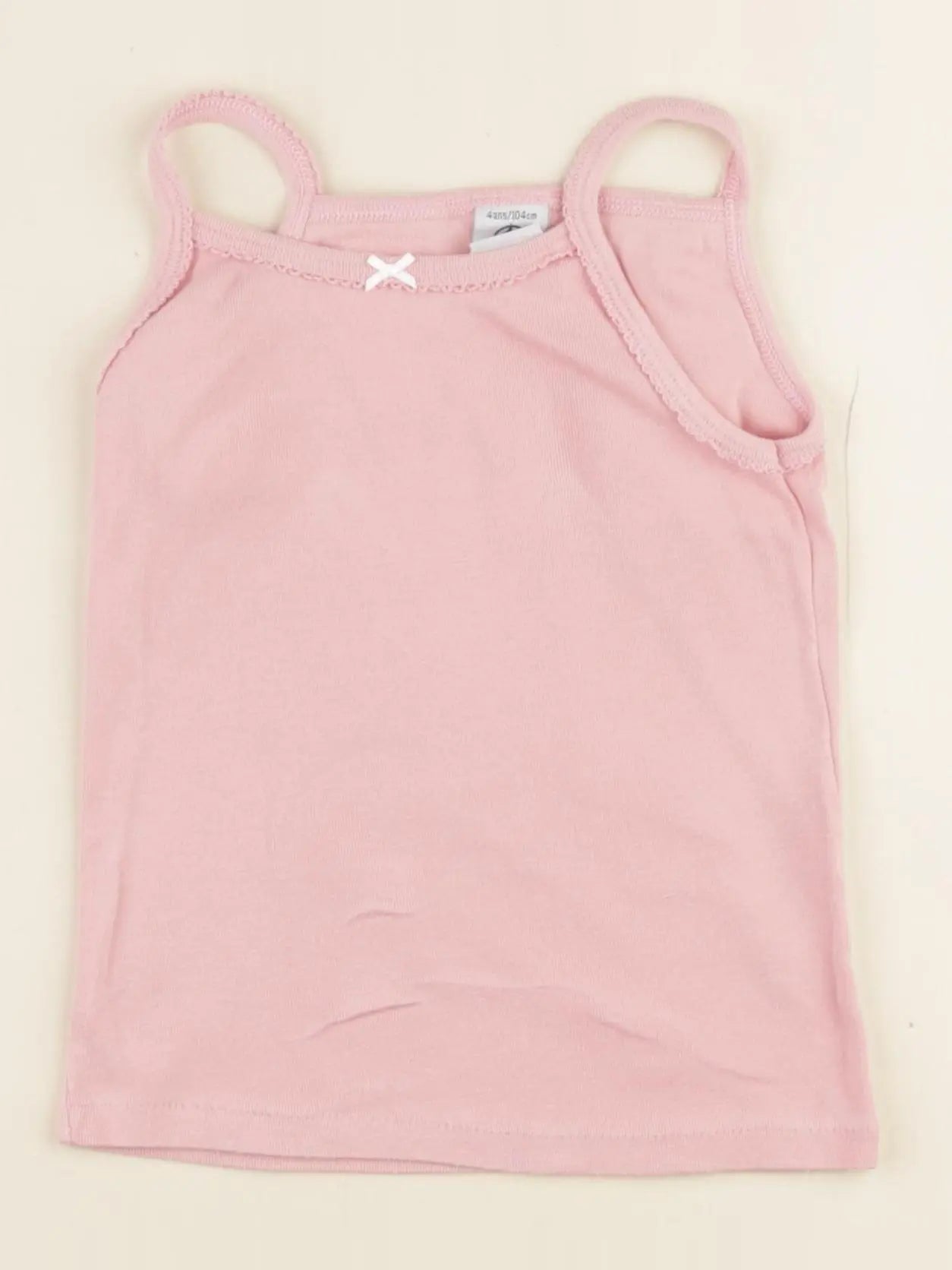 Petit Bateau - maillot de corps rose - 4 ans