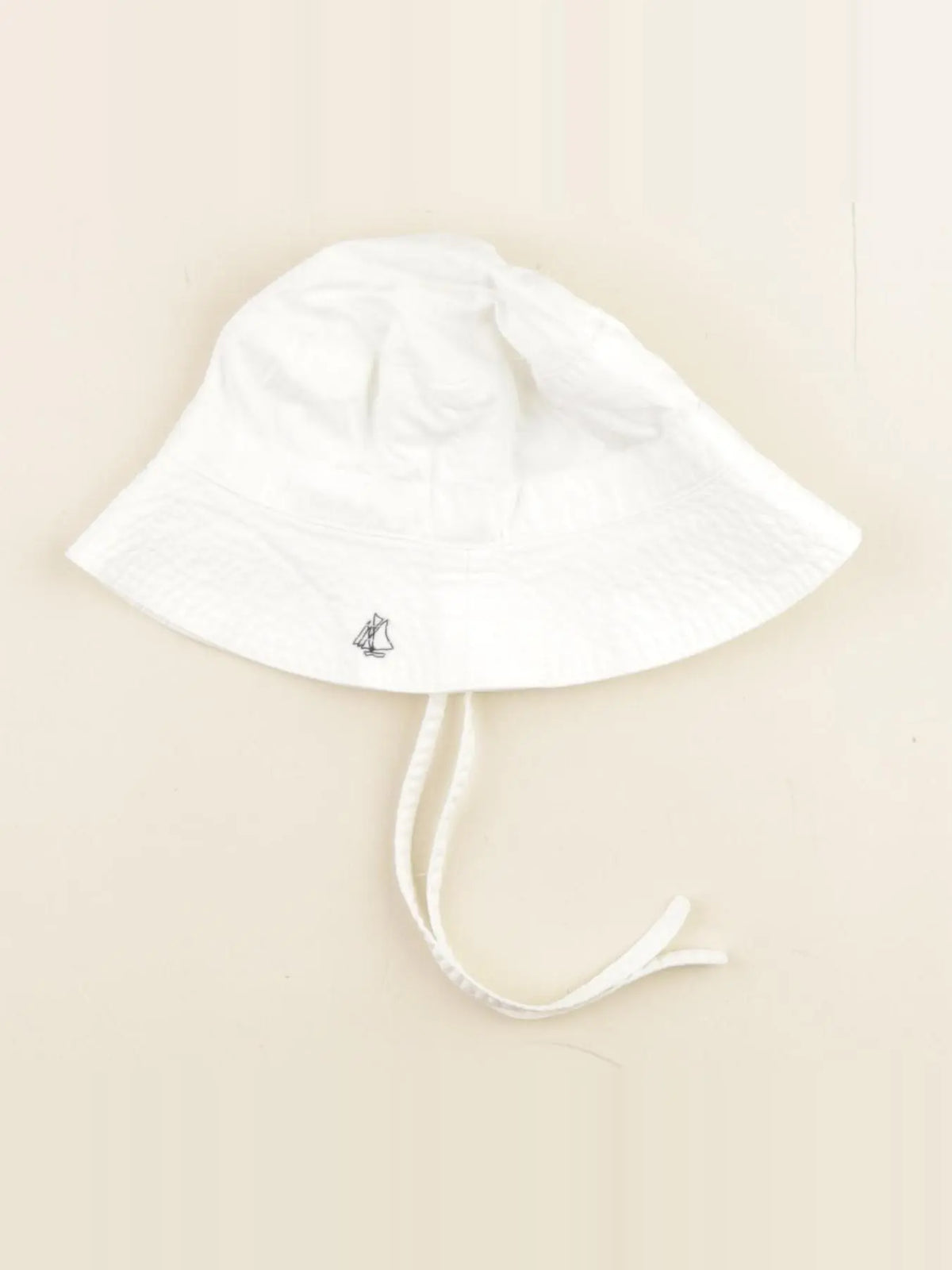 Petit Bateau - chapeau blanc - 6/18 mois