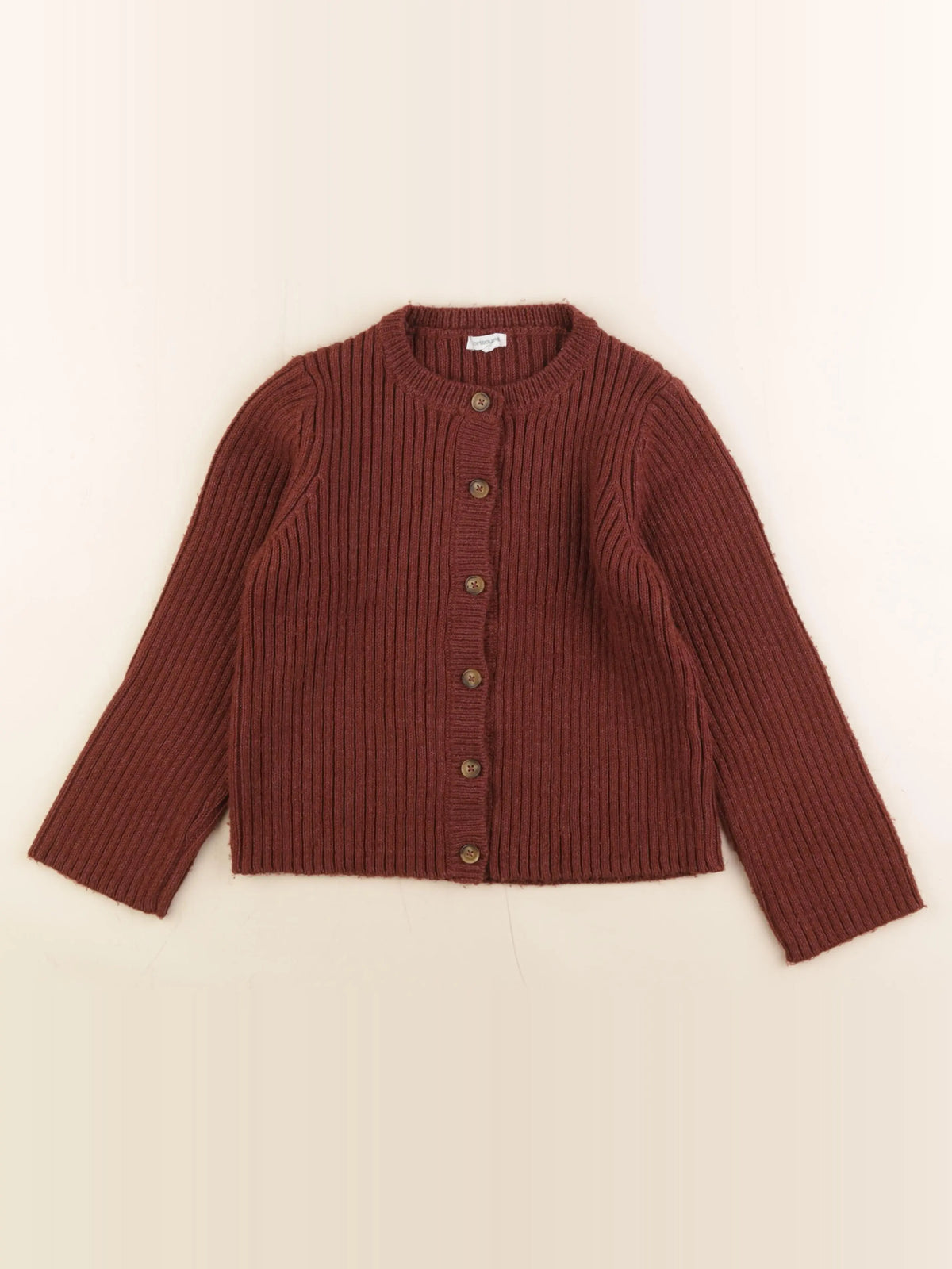 Vertbaudet - gilet rouge - 8 ans