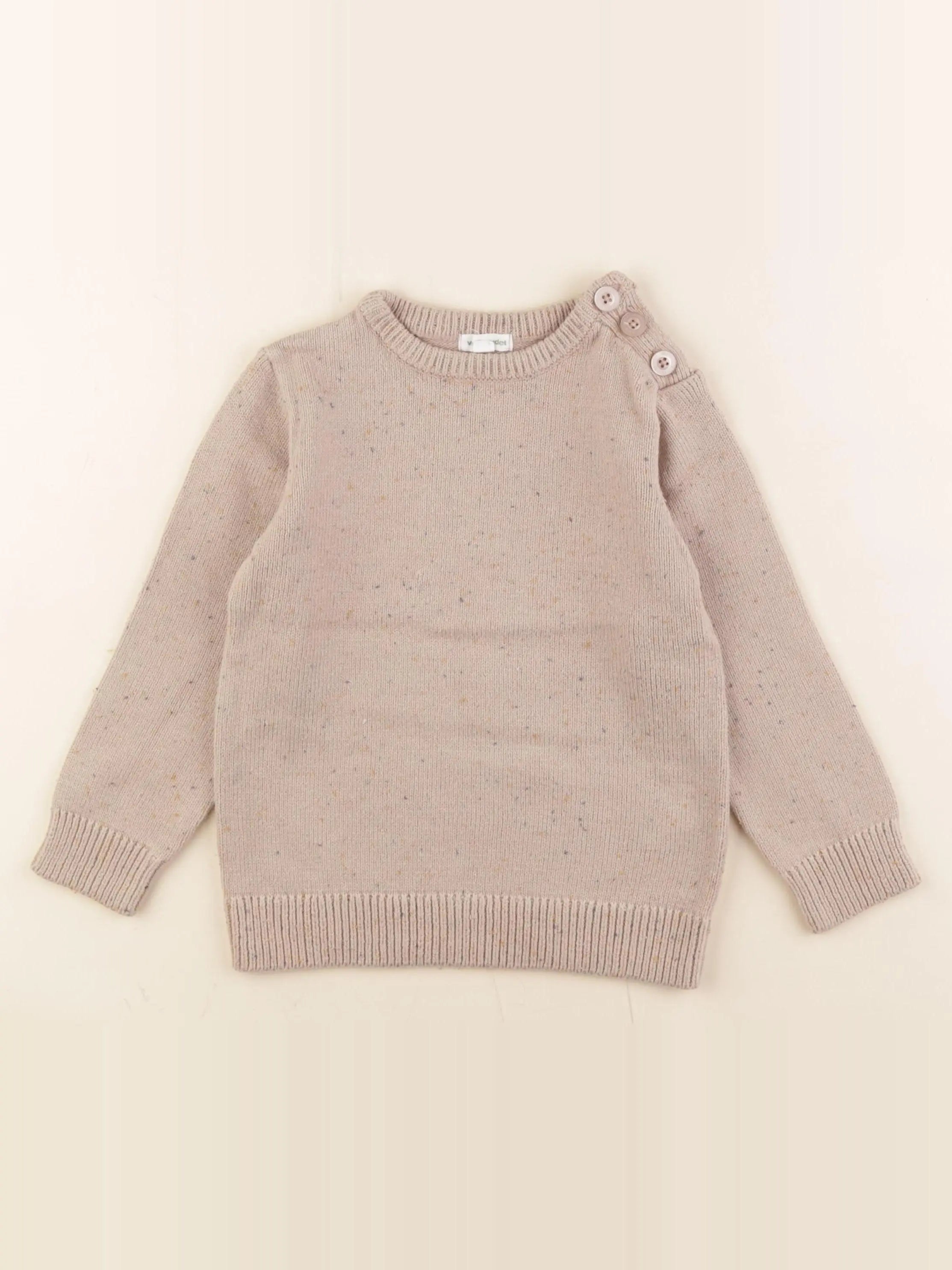 Vertbaudet - pull beige - 5 ans