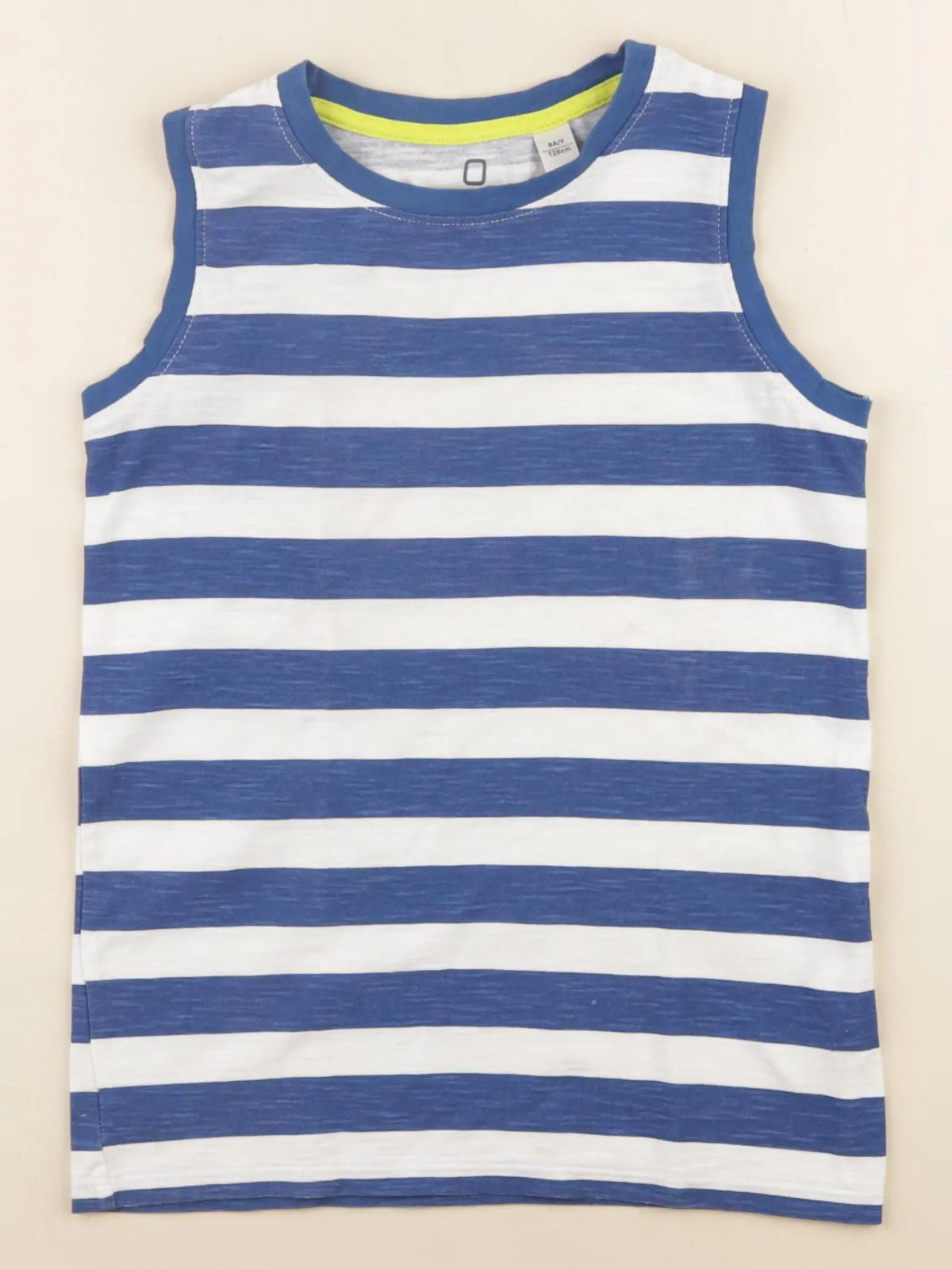 Okaidi - débardeur blanc, bleu - 8 ans