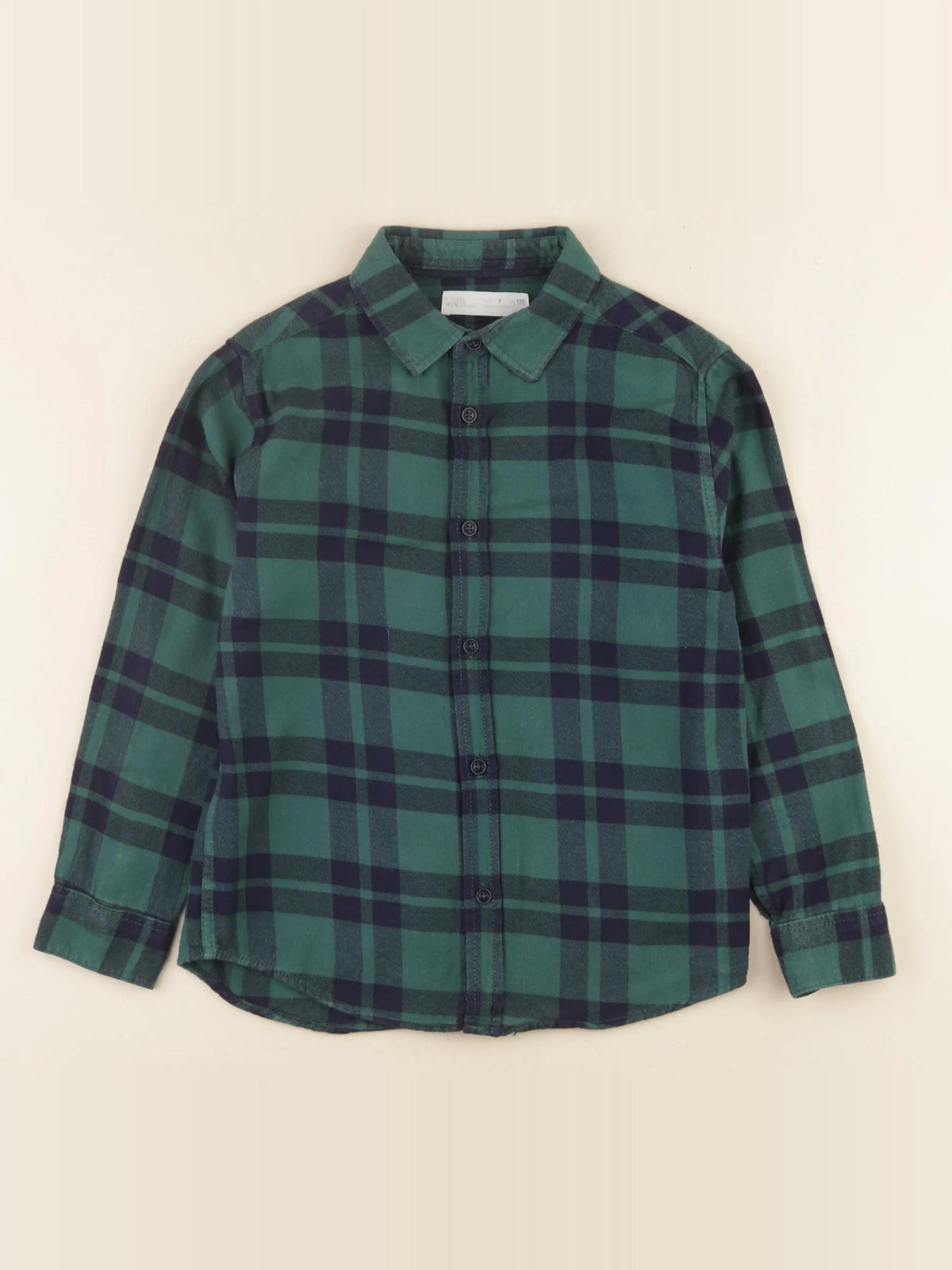 Zara - chemise vert - 7 ans