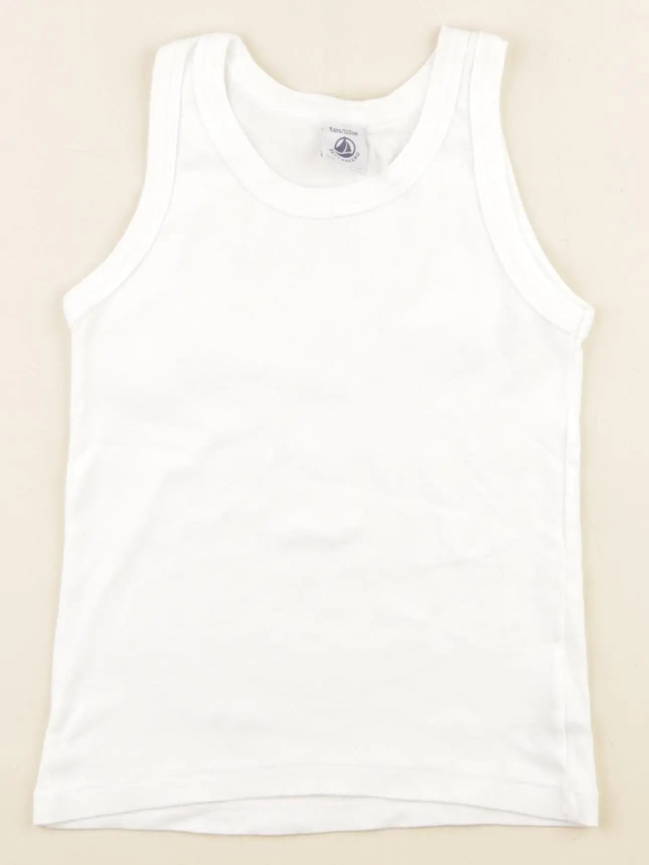 Petit Bateau - maillot de corps blanc - 5 ans
