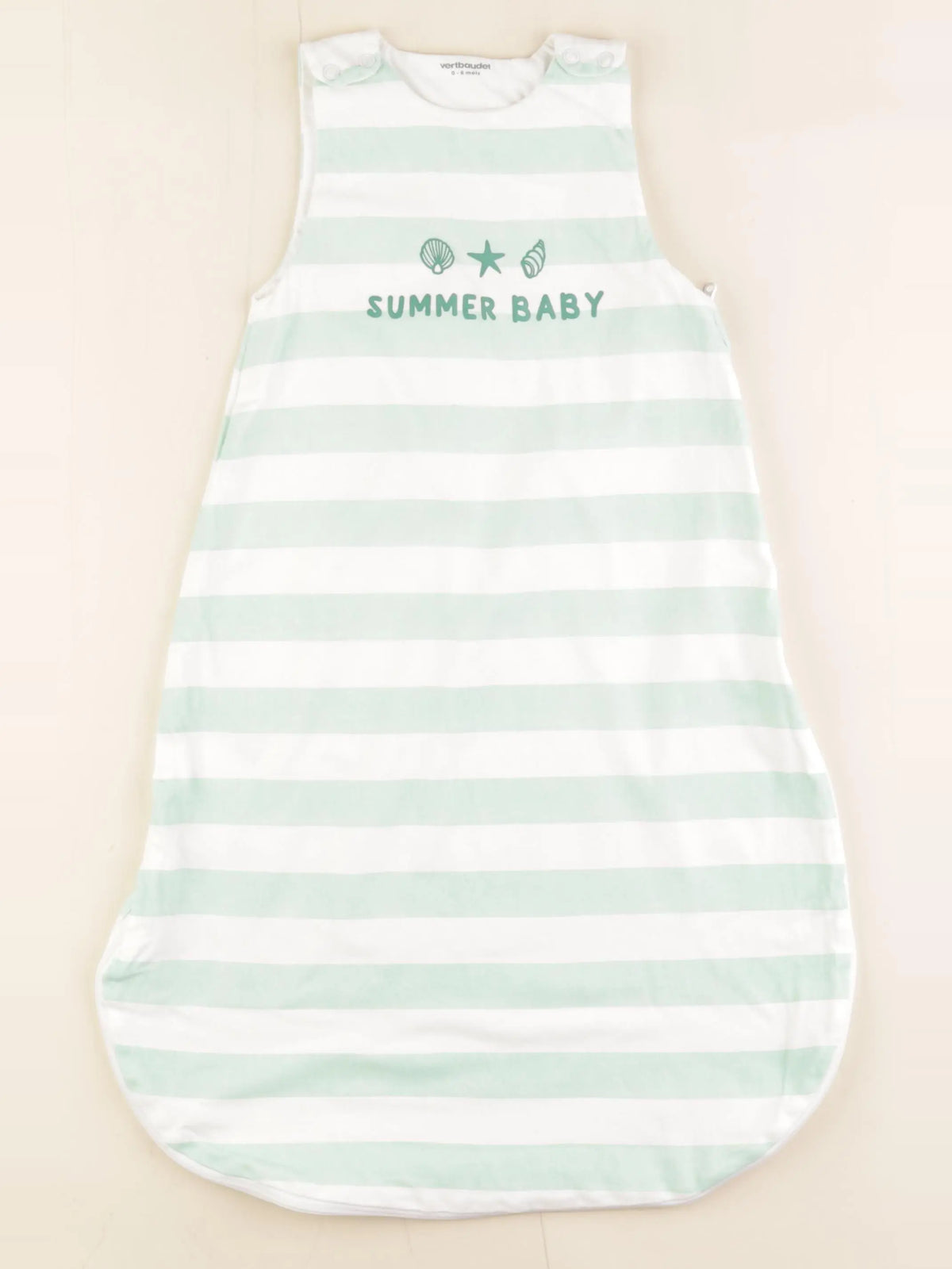 Vertbaudet - gigoteuse TOG 1 blanc, vert - 0/6 mois