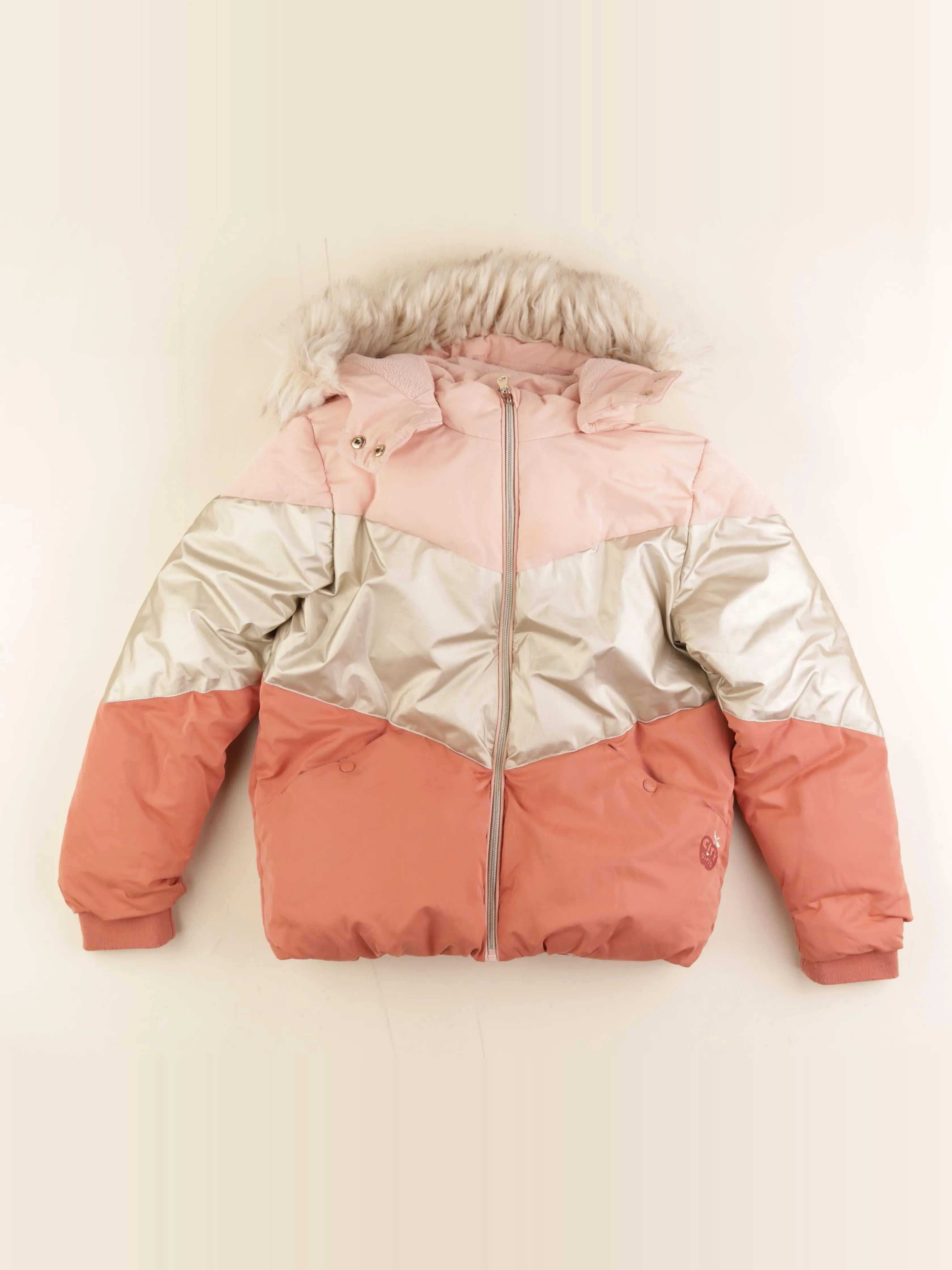 Vertbaudet - doudoune rose - 10 ans