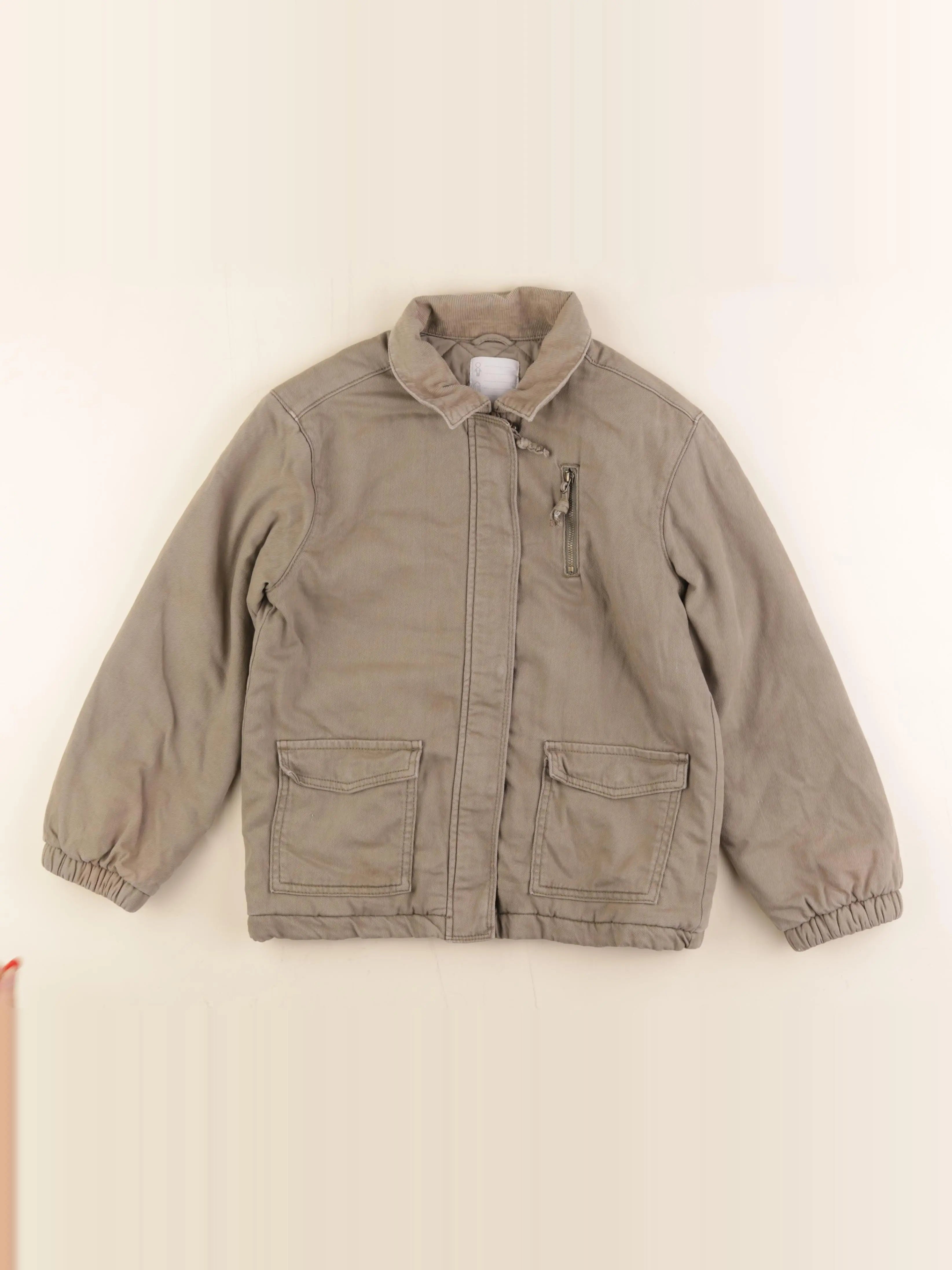 Vertbaudet - veste imprimé au dos vert - 10 ans