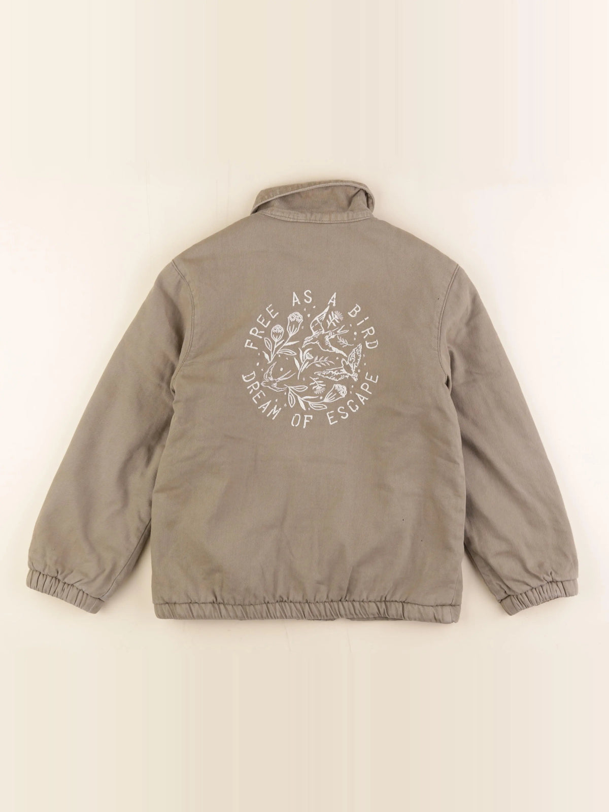 Vertbaudet - veste imprimé au dos vert - 10 ans