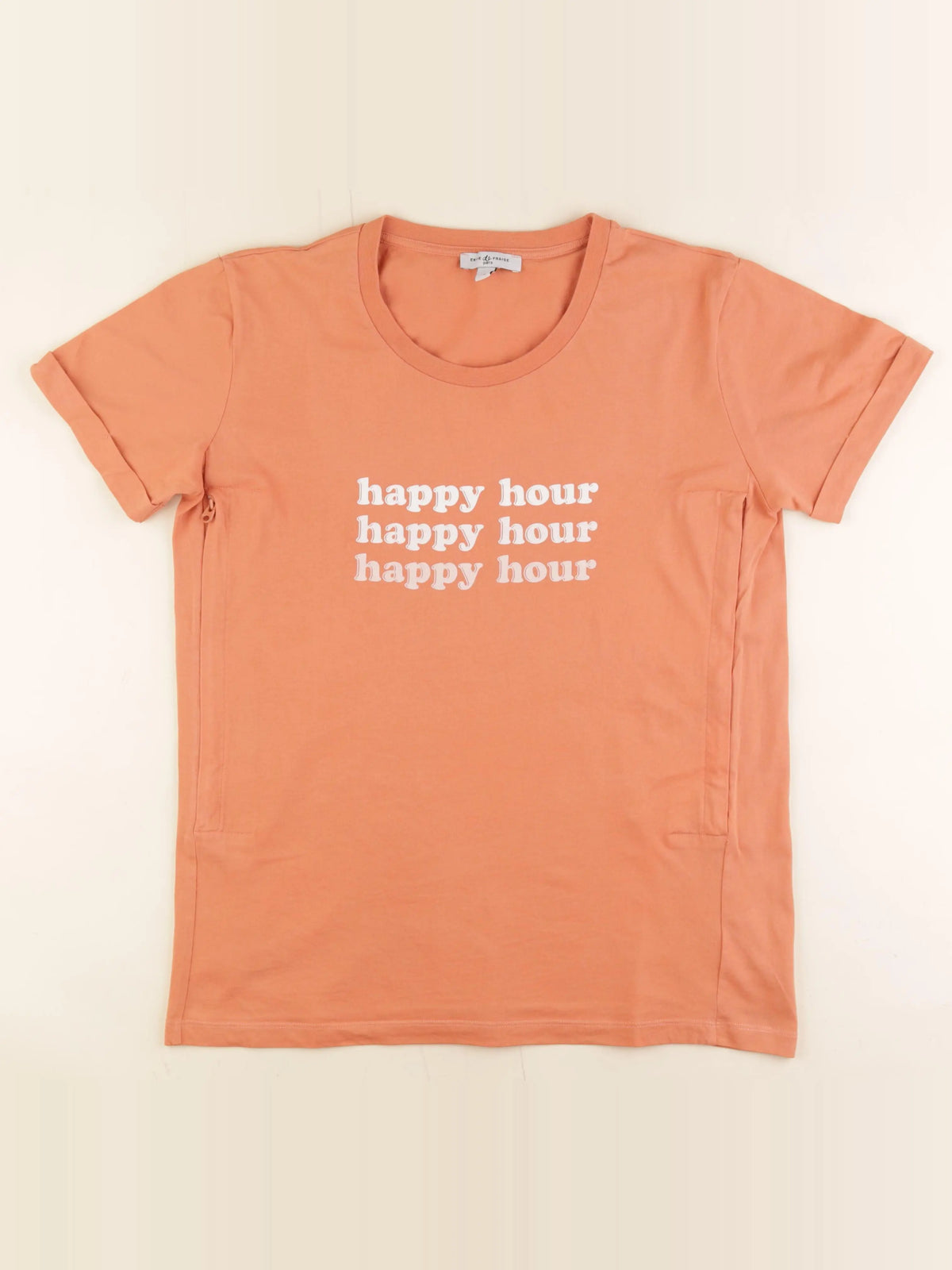 Envie de fraise - tee-shirt grossesse orange - m