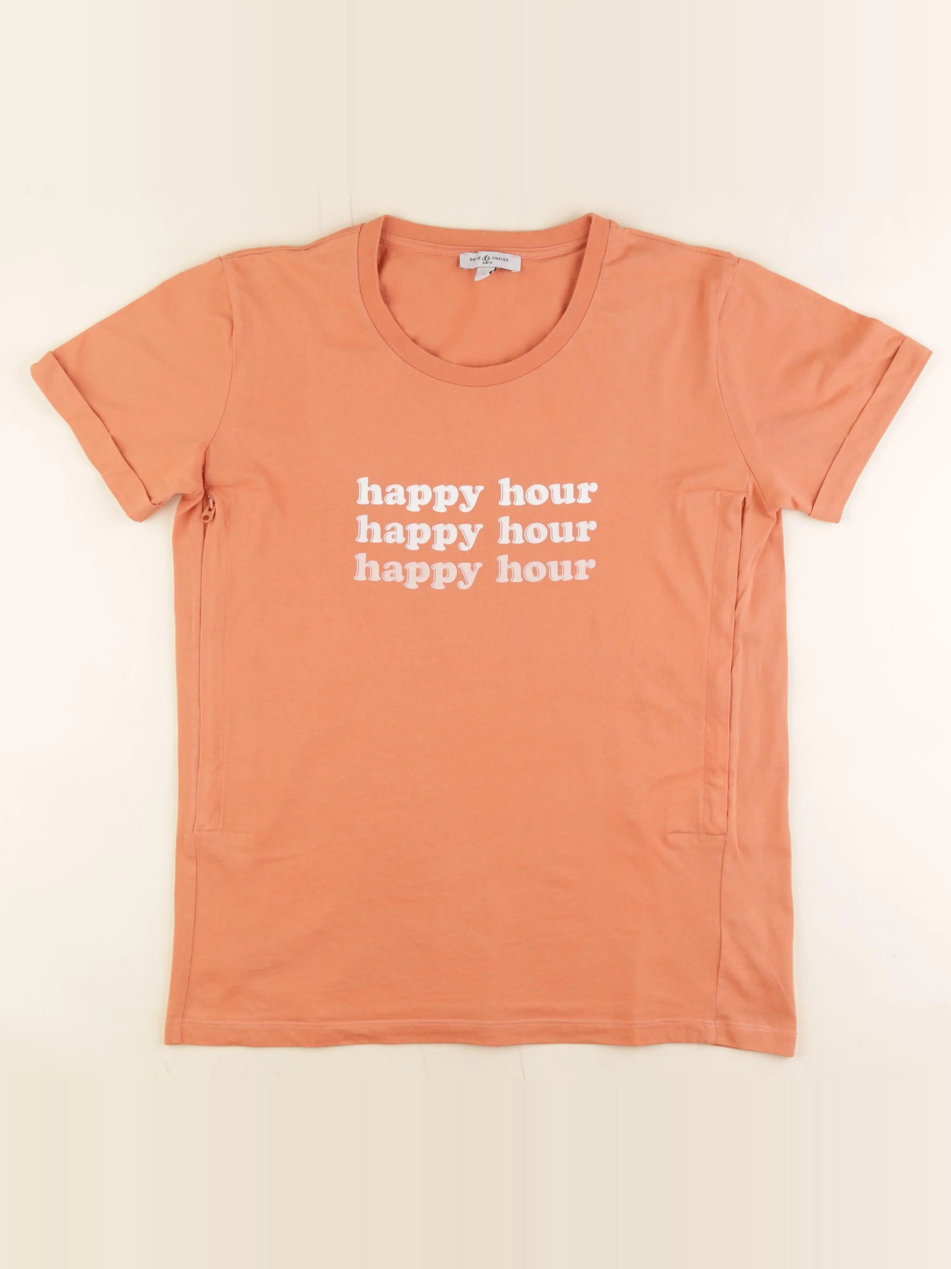 Envie de fraise - tee-shirt grossesse orange - m