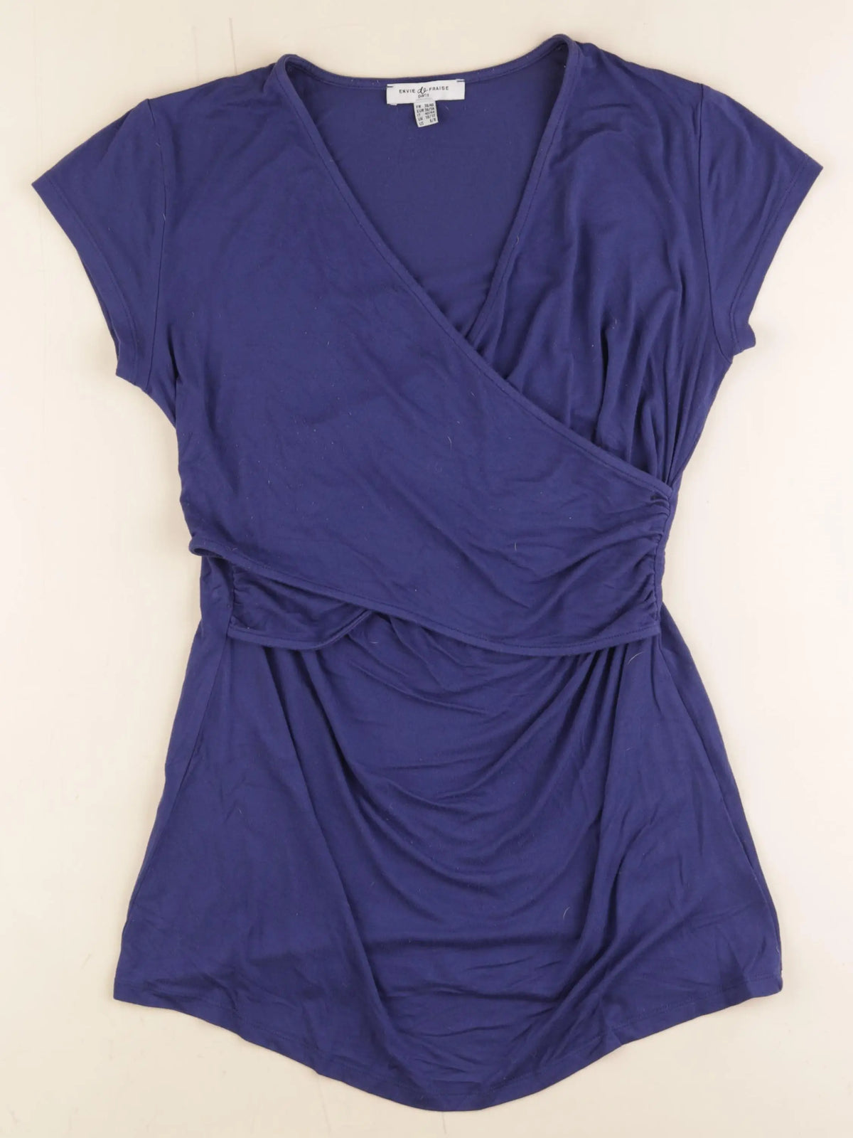 Envie de fraise - tee-shirt grossesse bleu - 38 à 40