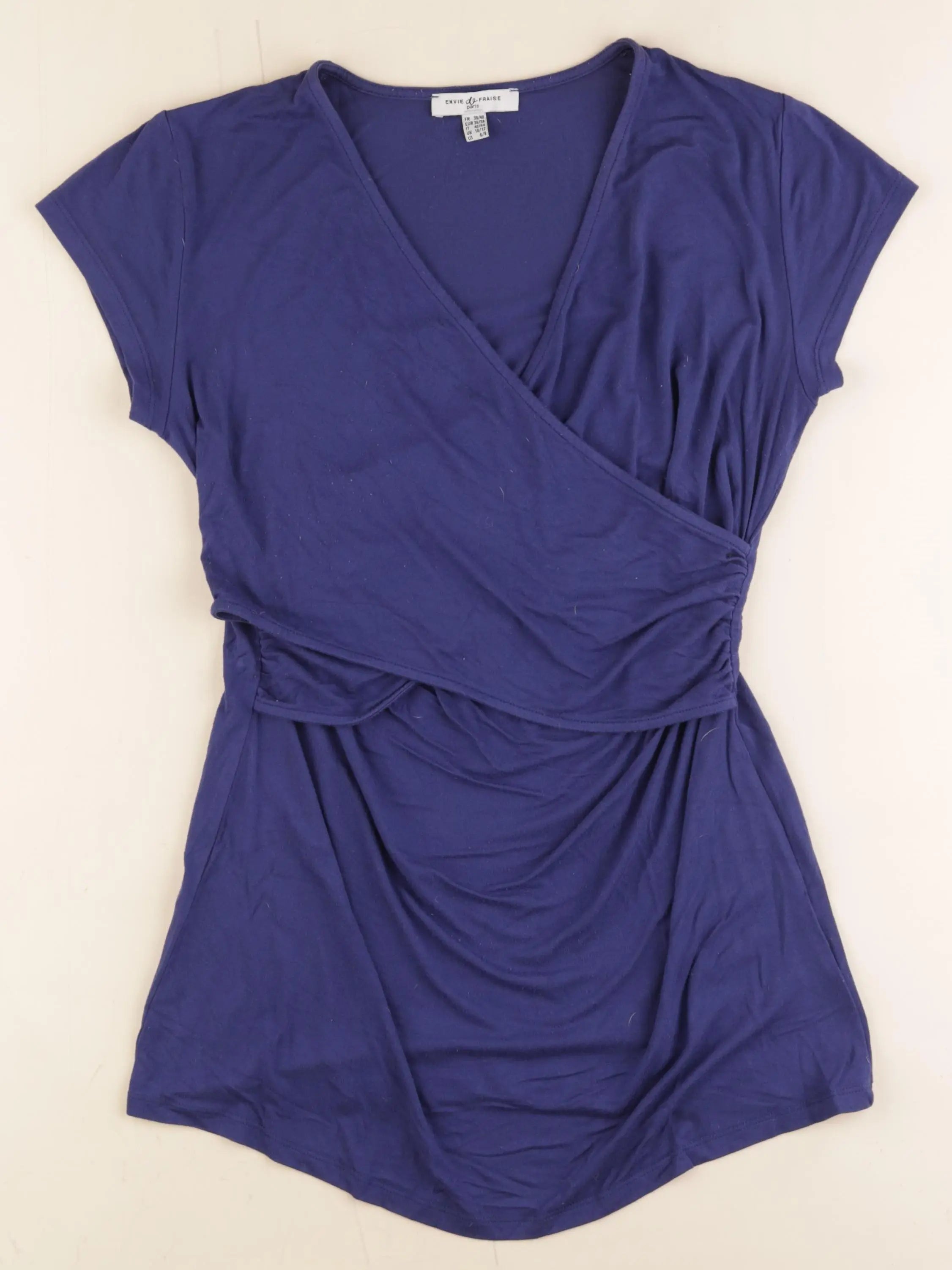 Envie de fraise - tee-shirt grossesse bleu - 38 à 40