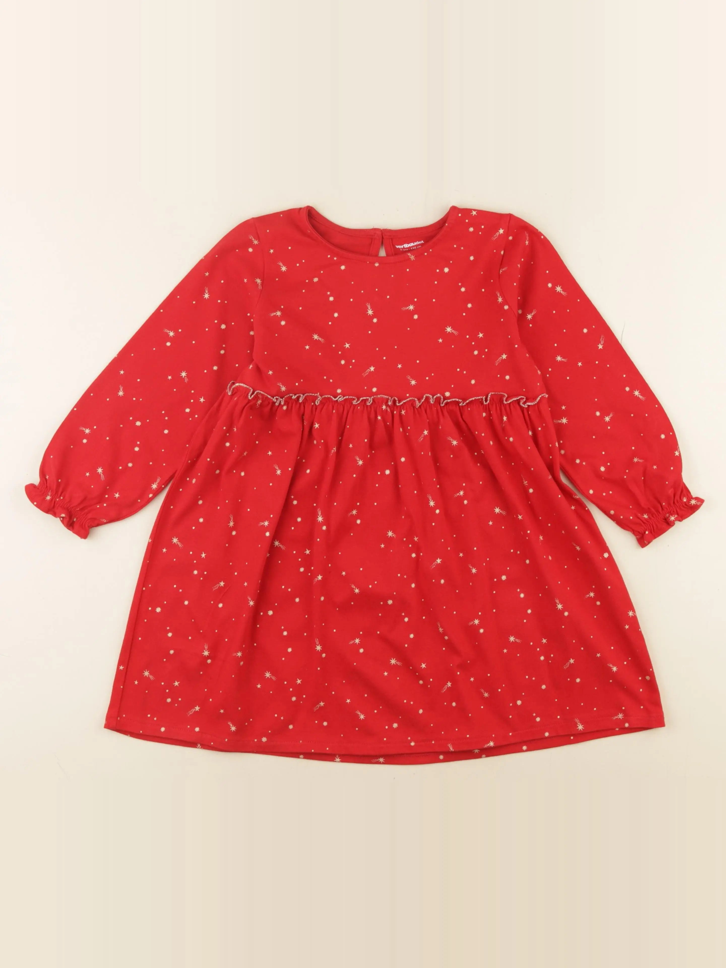 Vertbaudet - robe rouge - 5 ans